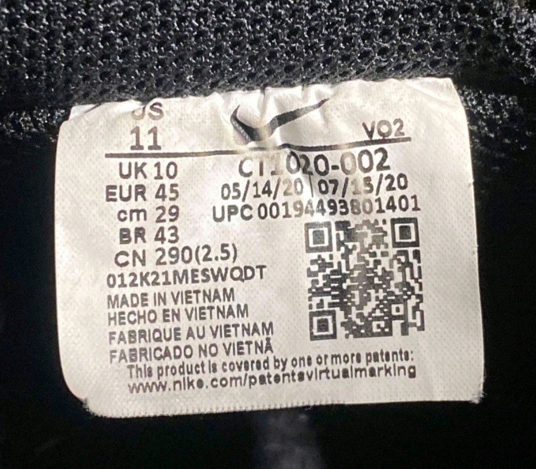 Nike Nike Air Force 1 Low React Triple Black CT1020002 Size 11 Size US 11 / EU 44 - 7 Thumbnail