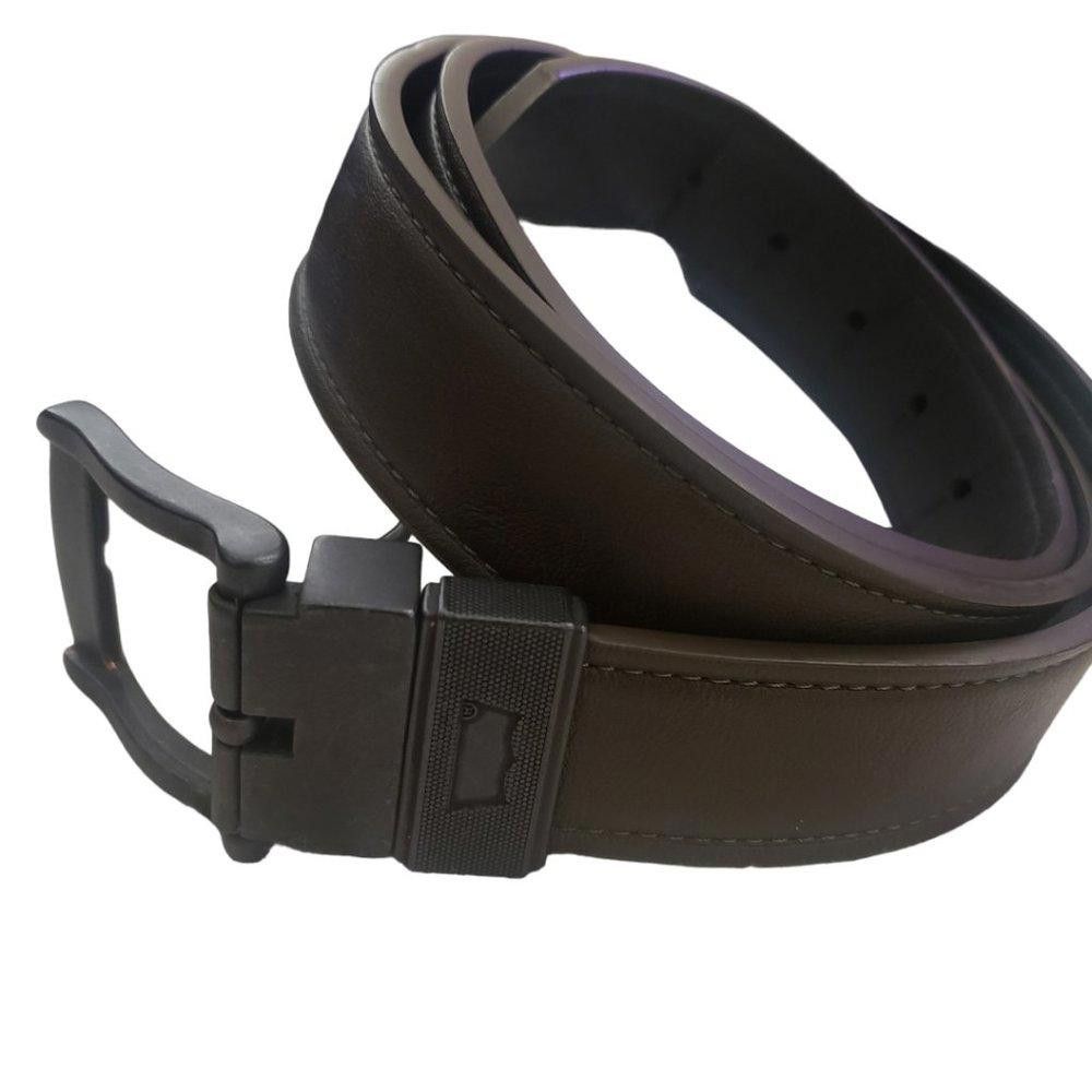 Designer Men's Synthetic Leather Belt 42-44" Size ONE SIZE - 1 Thumbnail