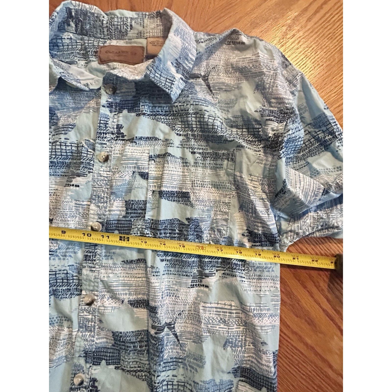 Clearwater Outfitters Clearwater Outfitters Shirt Mens XL SS Blue Marlin Cotton Size US XL / EU 56 / 4 - 4 Thumbnail