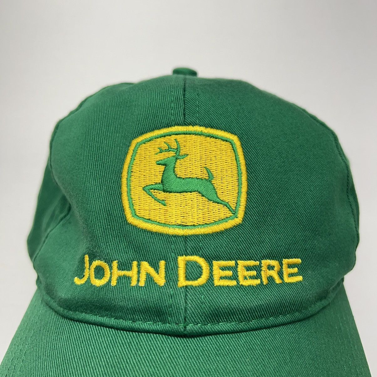John Deere × Vintage John Deere Hat Green Logo Snapback Embroidered Cap Machine Size ONE SIZE - 5 Thumbnail