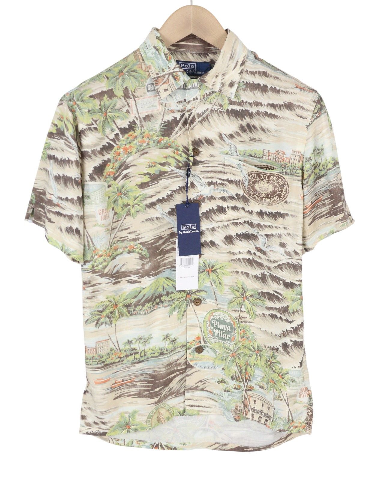 Ralph Lauren XS Patterned Fit Spread Neck Short Sleeve 87028 Size US XS / EU 42 / 0 - 1 Thumbnail