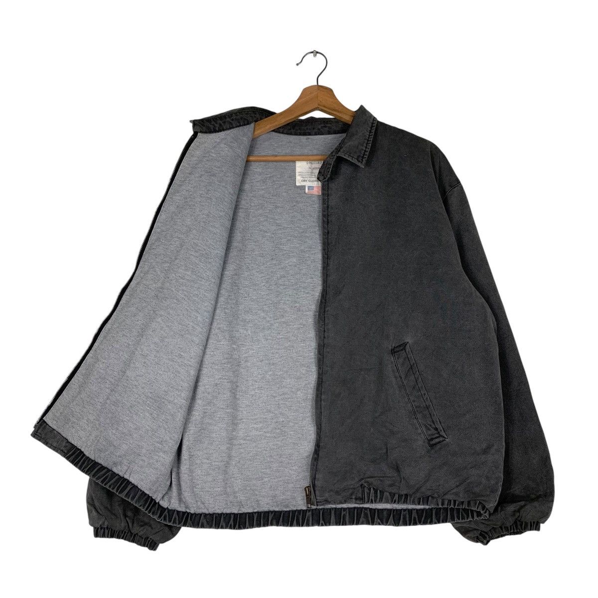 Japanese Brand DRIZZLER Faded Gray Bomber Jacket #1328-C60 Size US M / EU 48-50 / 2 - 9 Thumbnail