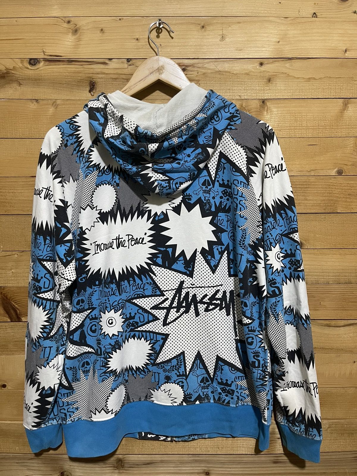 Stussy Offernow🔥Vintage stussy full print hoodie zipper Size US M / EU 48-50 / 2 - 4 Thumbnail