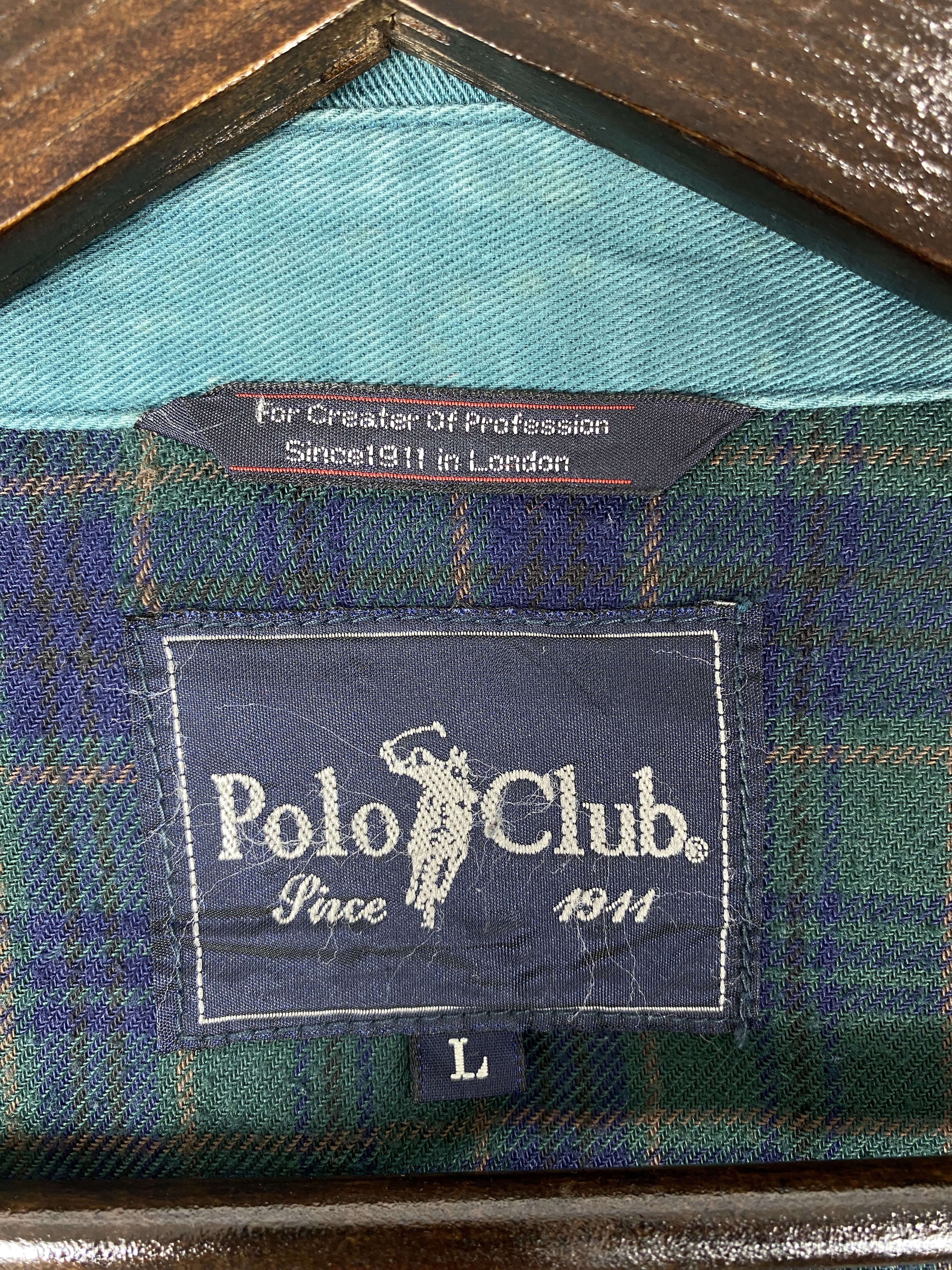 Japanese Brand Vintage Polo Club Checked Lining Jacket J2127 Size US M / EU 48-50 / 2 - 9 Thumbnail