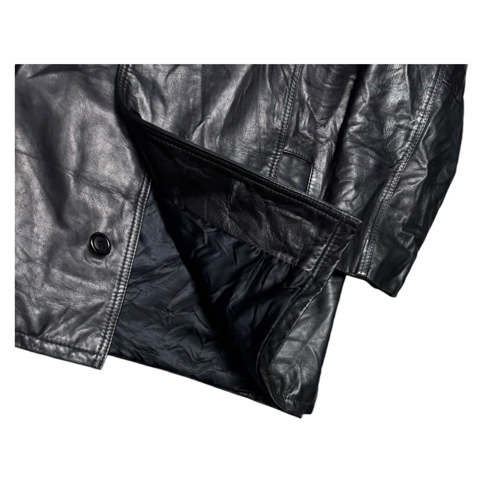 Leather Bod & Christensen Couture GENUINE LEATHER Vintage Y2K Coat Size XL / US 12-14 / IT 48-50 - 4 Thumbnail