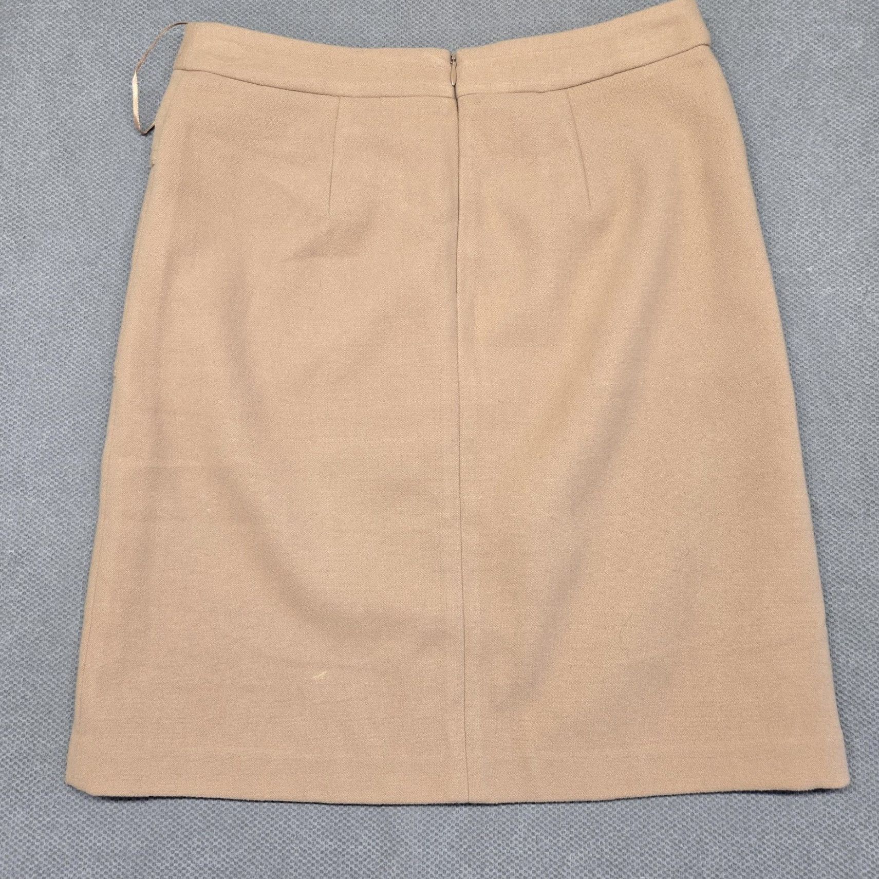 J.McLaughlin J. McLaughlin Skirt Womens 0 Beige A-Line Knee Length Lined Pockets Zip Size 25" / US 0 / IT 36 - 3 Thumbnail