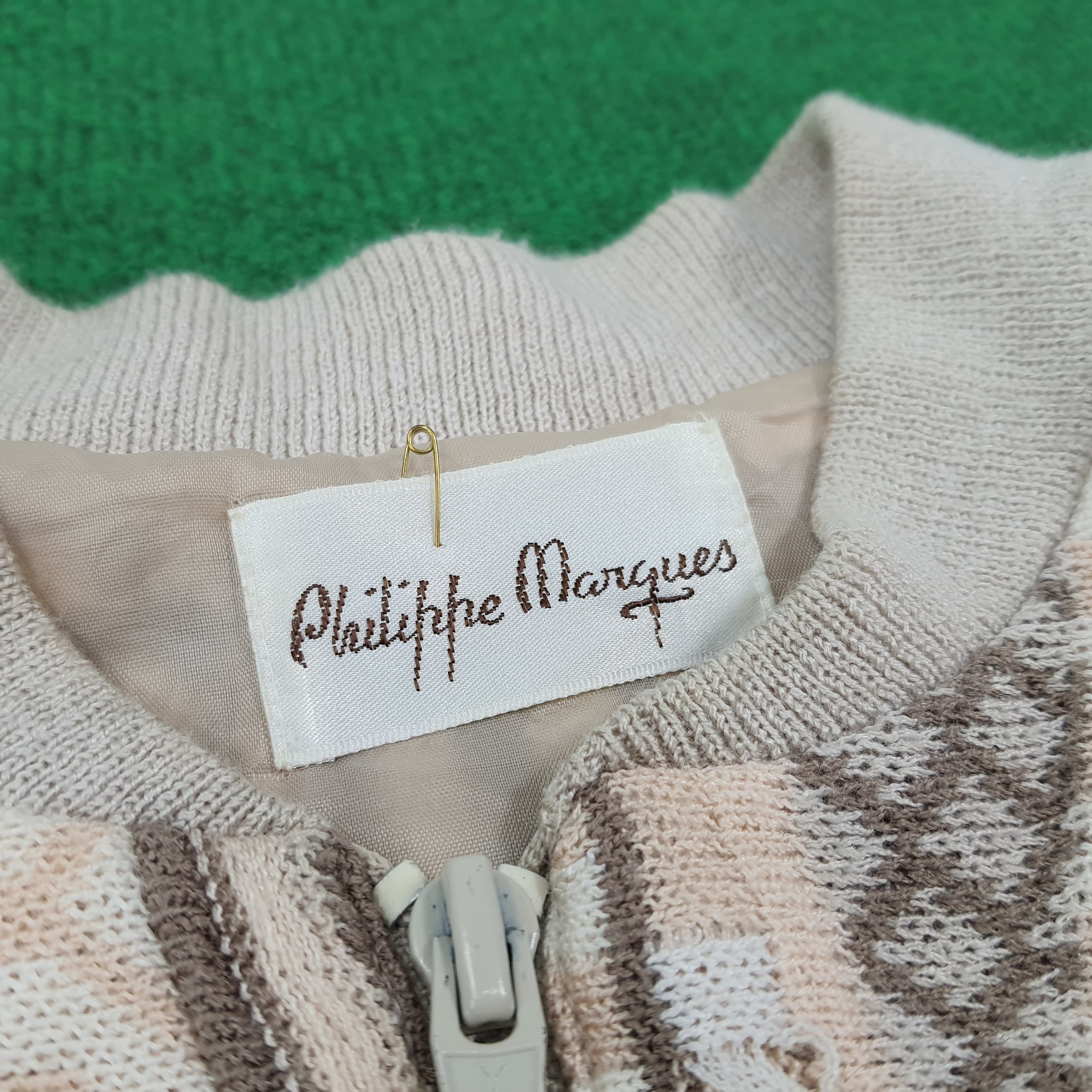 Designer × Vintage Vintage Philippe Marques Zipper Sweatshirt Size US L / EU 52-54 / 3 - 4 Thumbnail