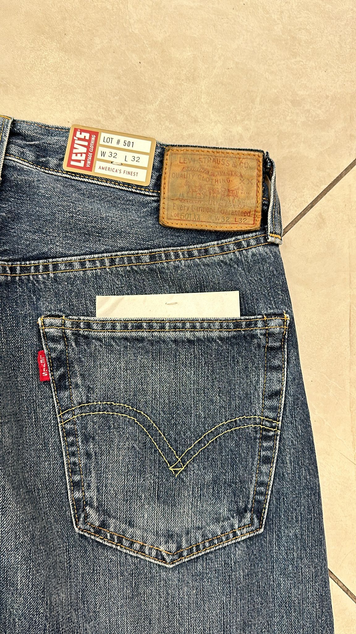 Levi's Vintage Clothing LVC Levi's Vintage Clothing 1947 501XX BigE Selvedge Jeans Size US 32 / EU 48 - 3 Thumbnail