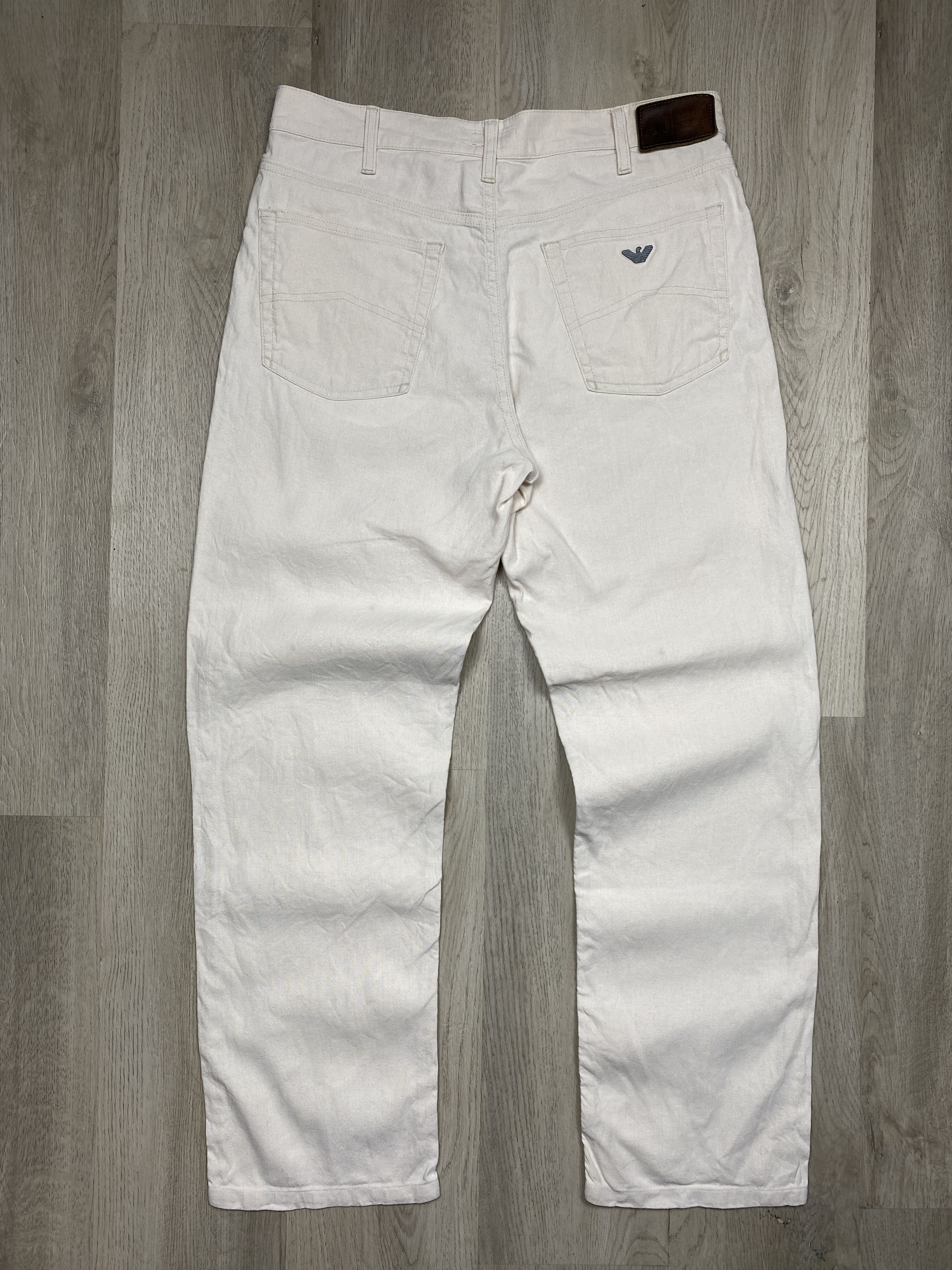 Armani Armani Jeans Vintage Mens LINEN Pants Size US 36 / EU 52 - 1 Thumbnail