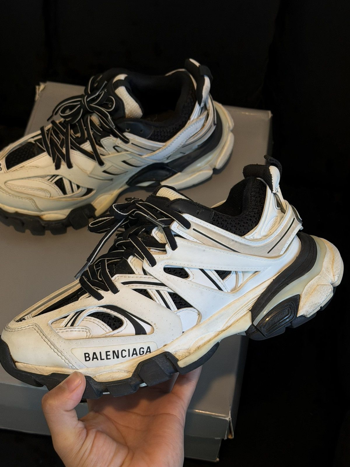 Balenciaga Balenciaga Track Sneakers White/Black Size US 6 / IT 36 - 4 Thumbnail