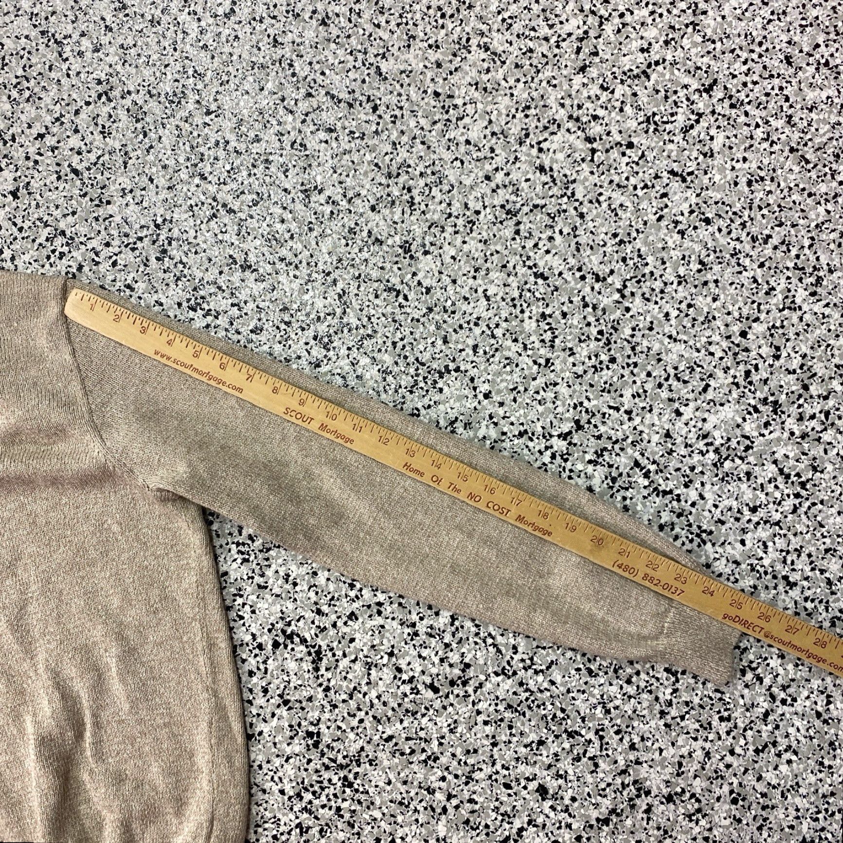 Polo Ralph Lauren Polo Ralph Lauren Sweater Mens L Beige 1/4 Zip Knit Mock Neck Golf Pullover Regular Fit Knitwear - Wool/Cotton Size US L / EU 52-54 / 3 - 4 Thumbnail