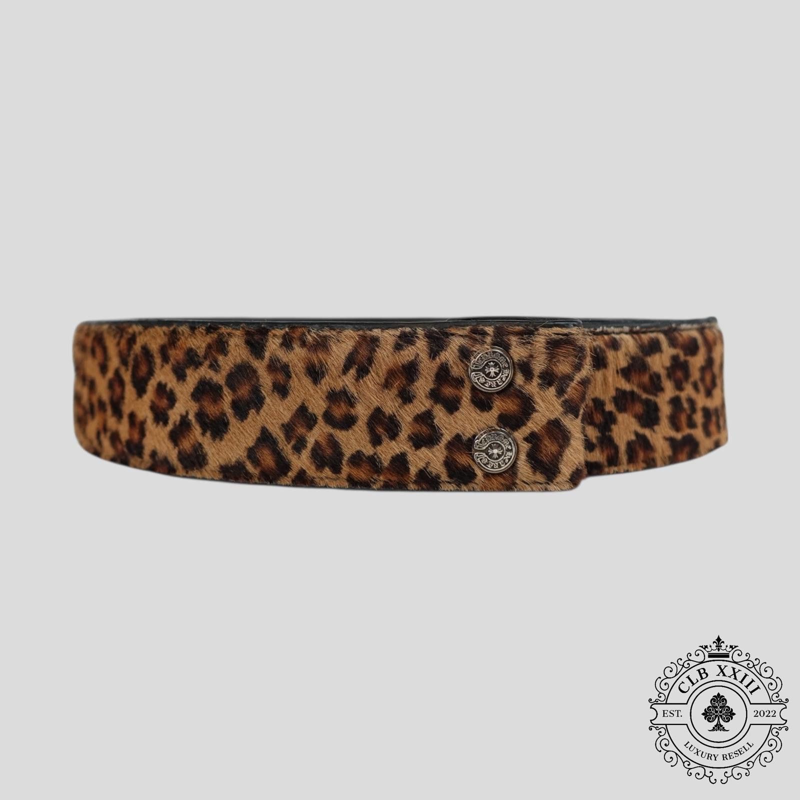 Chrome Hearts Chrome Hearts Leopard Print Pony Hair Belt Strap Size ONE SIZE - 1 Thumbnail