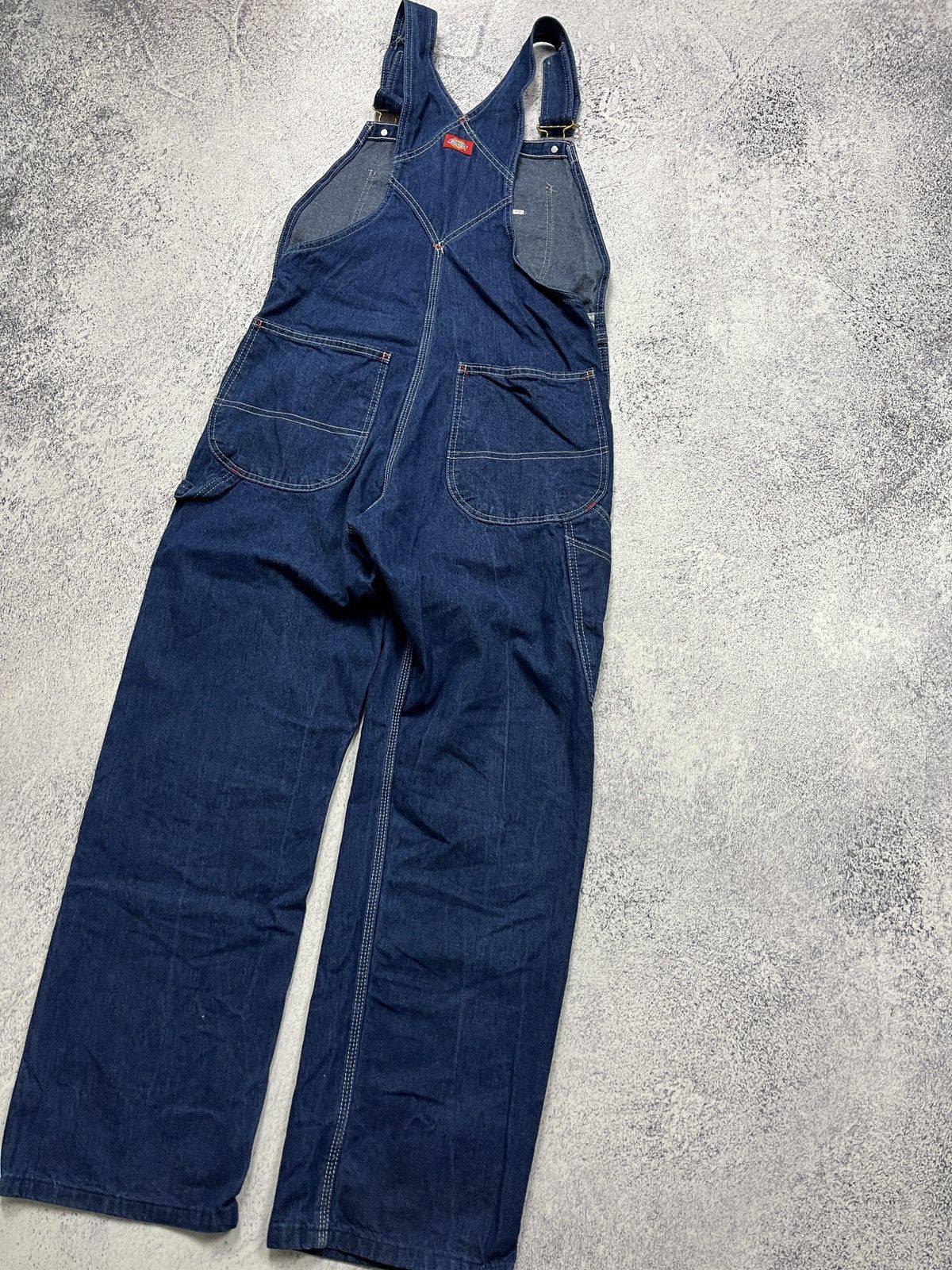 Dickies × Vintage Vintage Dickies Overall Carpenter Denim Jumpsuit Skate Rare Size US 32 / EU 48 - 11 Thumbnail