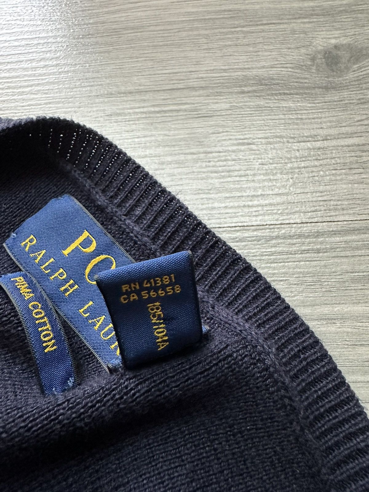 Ralph Lauren Sweater Polo Ralph Lauren pima cotton navy blue Size US XL / EU 56 / 4 - 7 Thumbnail