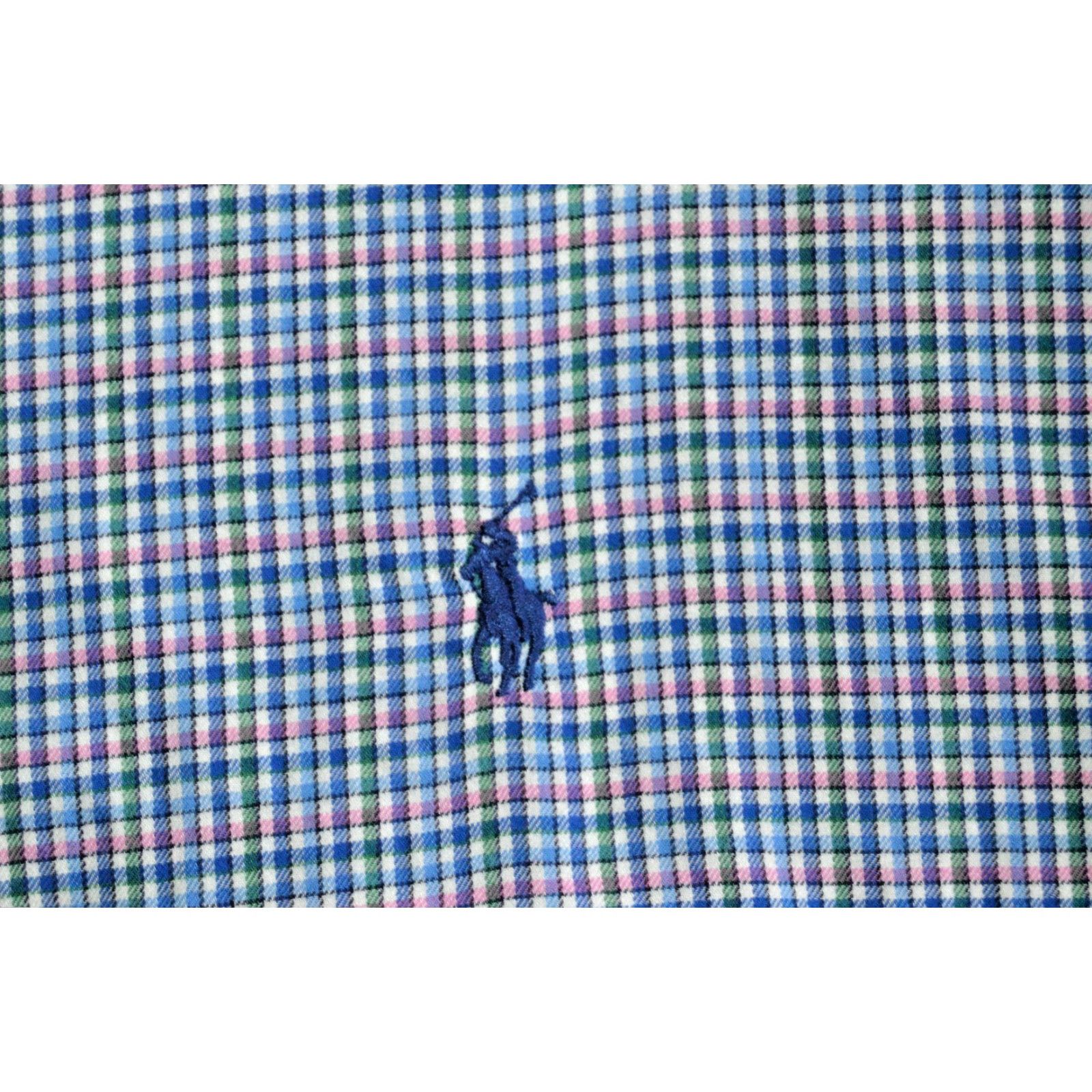 Polo Ralph Lauren POLO Ralph Lauren men's L/S shirt Blue Plaid Cotton XXL Size US XXL / EU 58 / 5 - 4 Thumbnail
