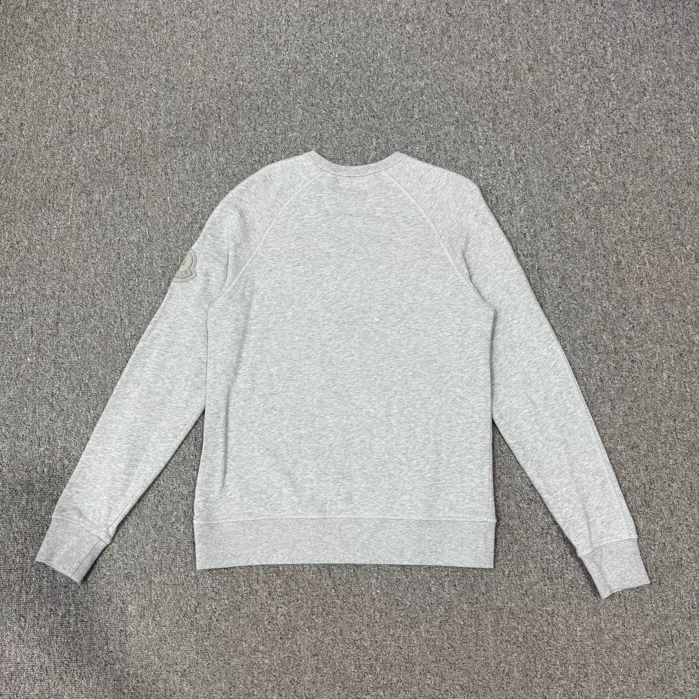 Moncler Moncler Gray Flocked Logo Arm Patch LS Sweatshirt M Size M / US 6-8 / IT 42-44 - 2 Thumbnail