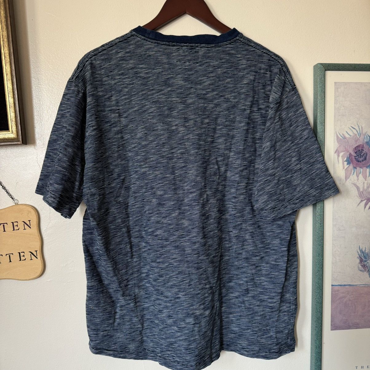 Beams Plus Beams Plus striped navy blue pocket tee Size US XL / EU 56 / 4 - 5 Thumbnail