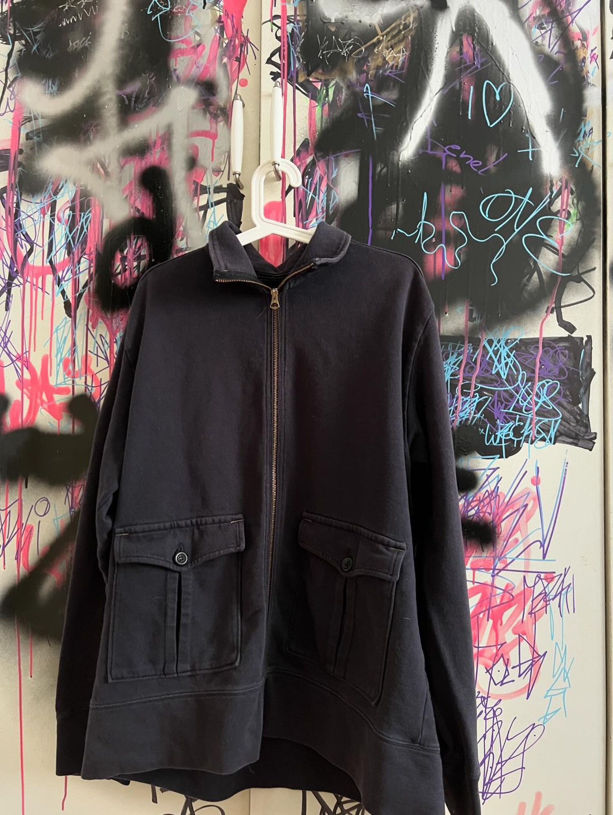 Massimo Osti × Stone Island Vintage Stone Island Denims Zip Jacket Y2K Massimo Osti Era Size US XXL / EU 58 / 5 - 7 Thumbnail