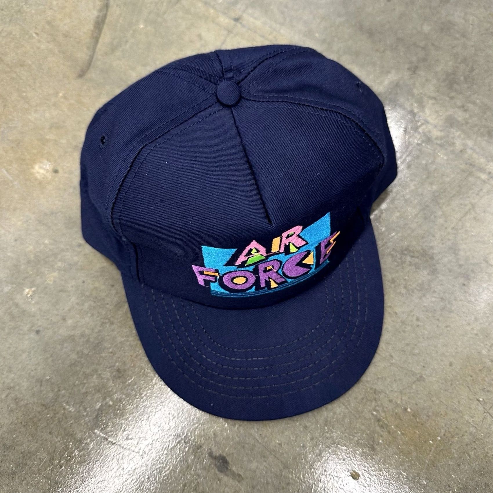 Vintage VINTAGE Air force Snapback Hat Shirt Men S Blue USA 90s Adjustable Cotton Size ONE SIZE - 2 Thumbnail