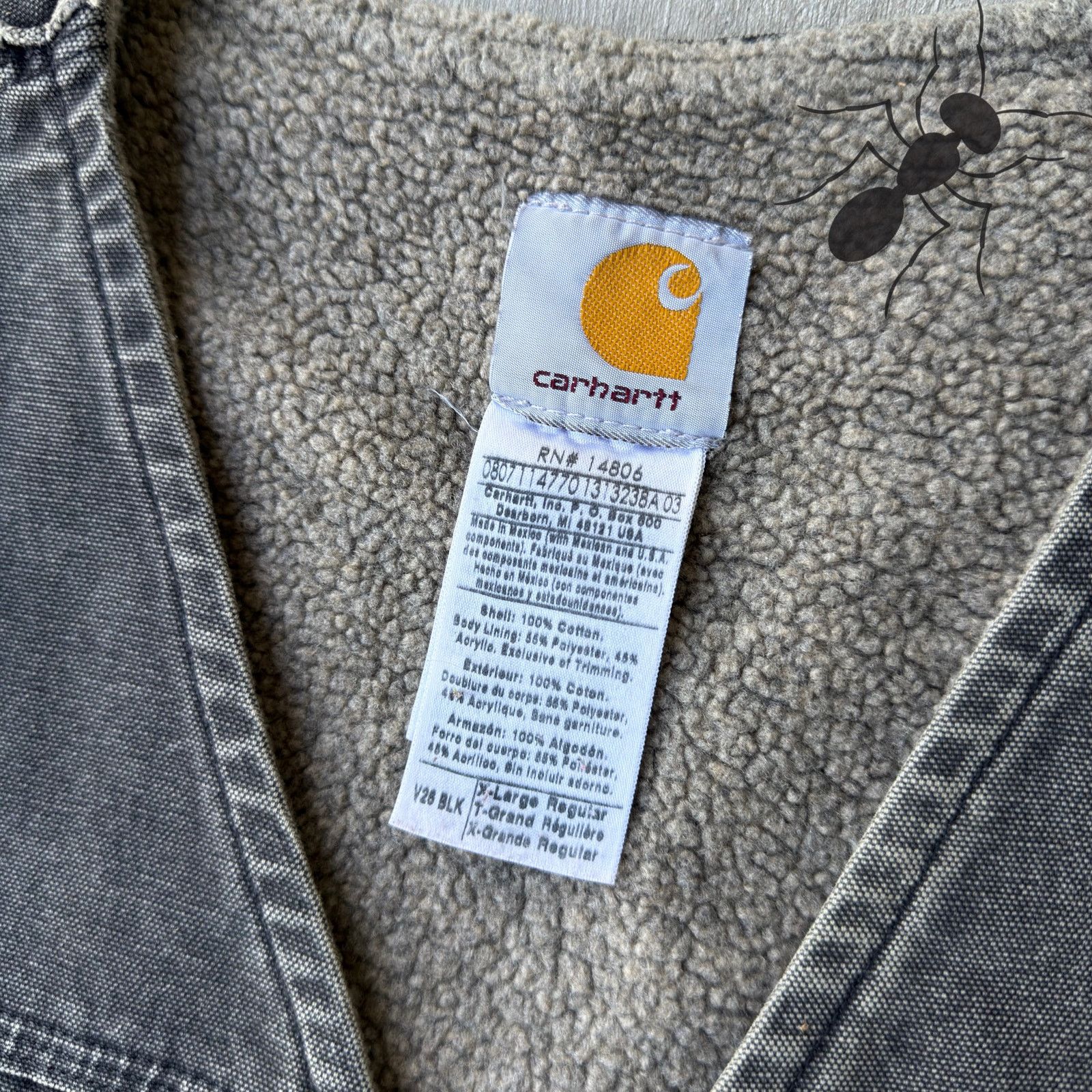 Carhartt × Vintage Vintage Y2K Carhartt V26 black work wear vest Size US XL / EU 56 / 4 - 3 Thumbnail