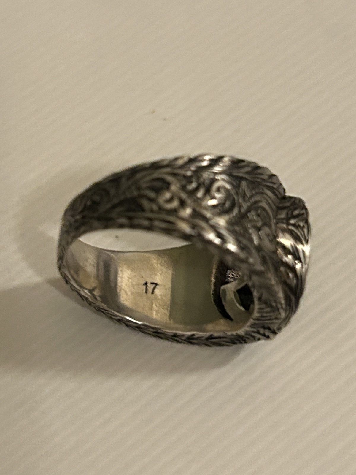 Gucci Gucci GG Logo Sterling Silver 925 Ring Unisex 445302 Size ONE SIZE - 8 Thumbnail