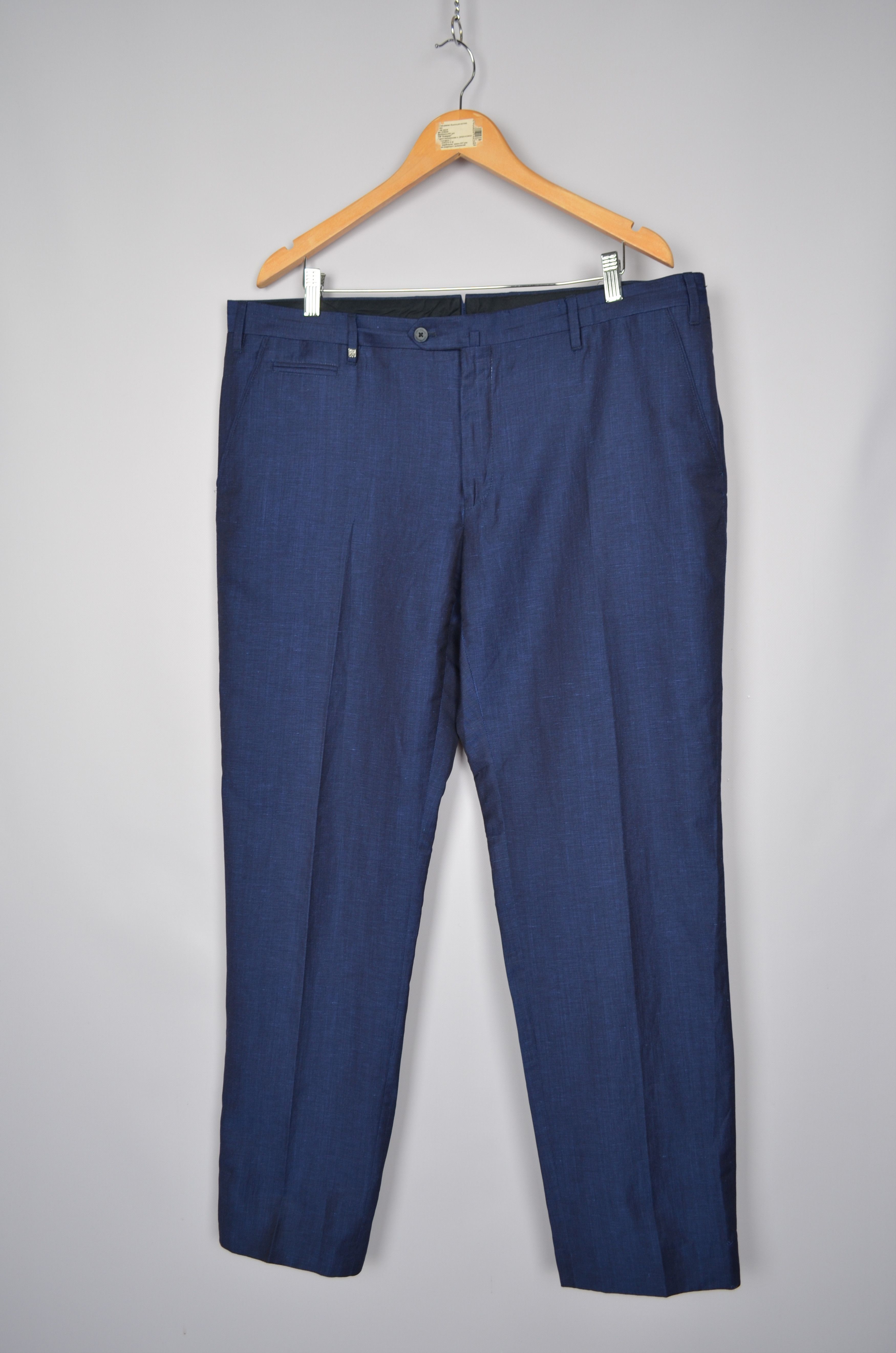 Corneliani × Designer Corneliani Linen Wool Silk Blend Navy Pants Trousers Sz W40 Size US 40 / EU 56 - 1 Thumbnail