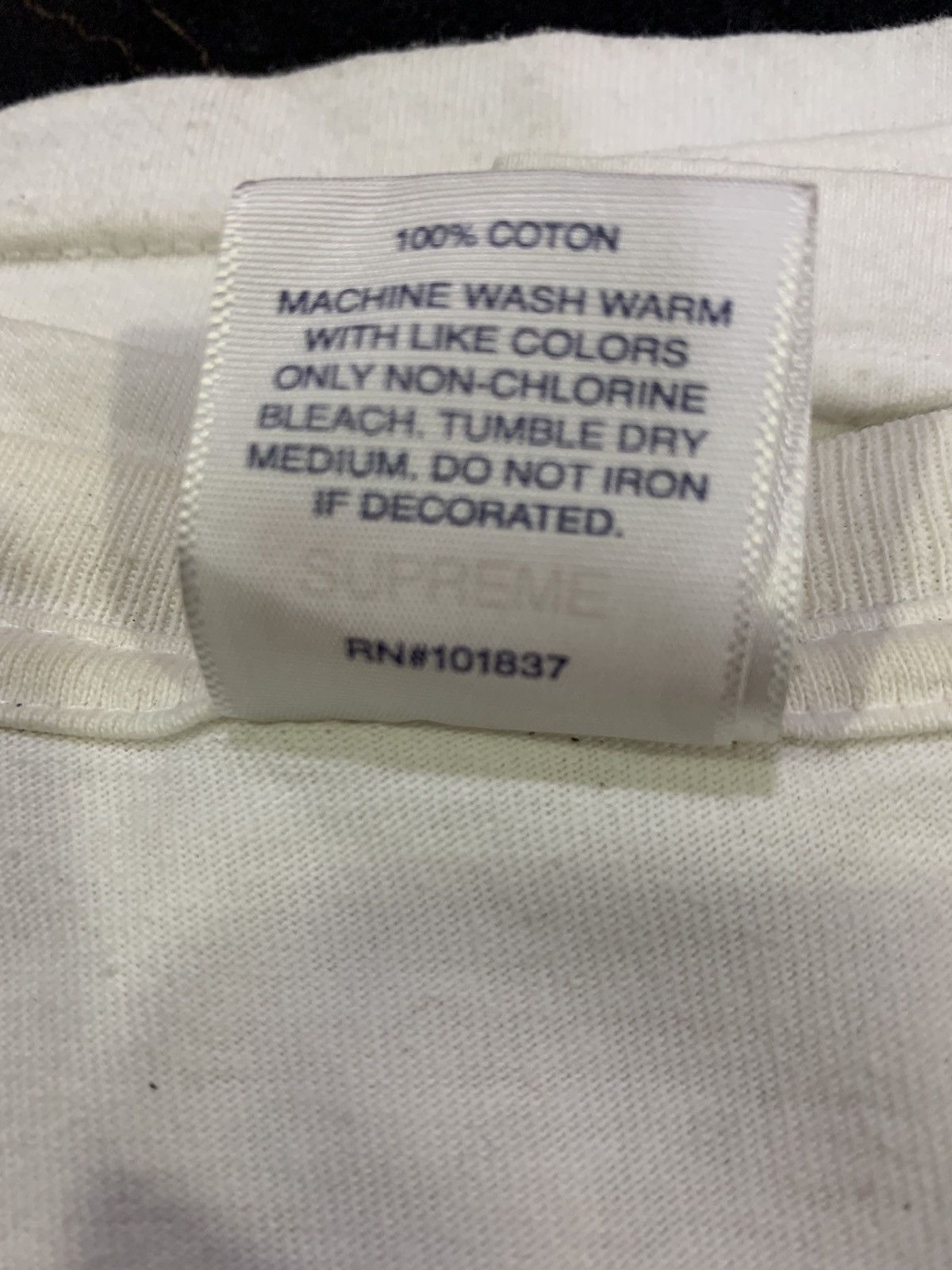 Supreme Supreme Scratch Tee- White -L Size US L / EU 52-54 / 3 - 6 Thumbnail