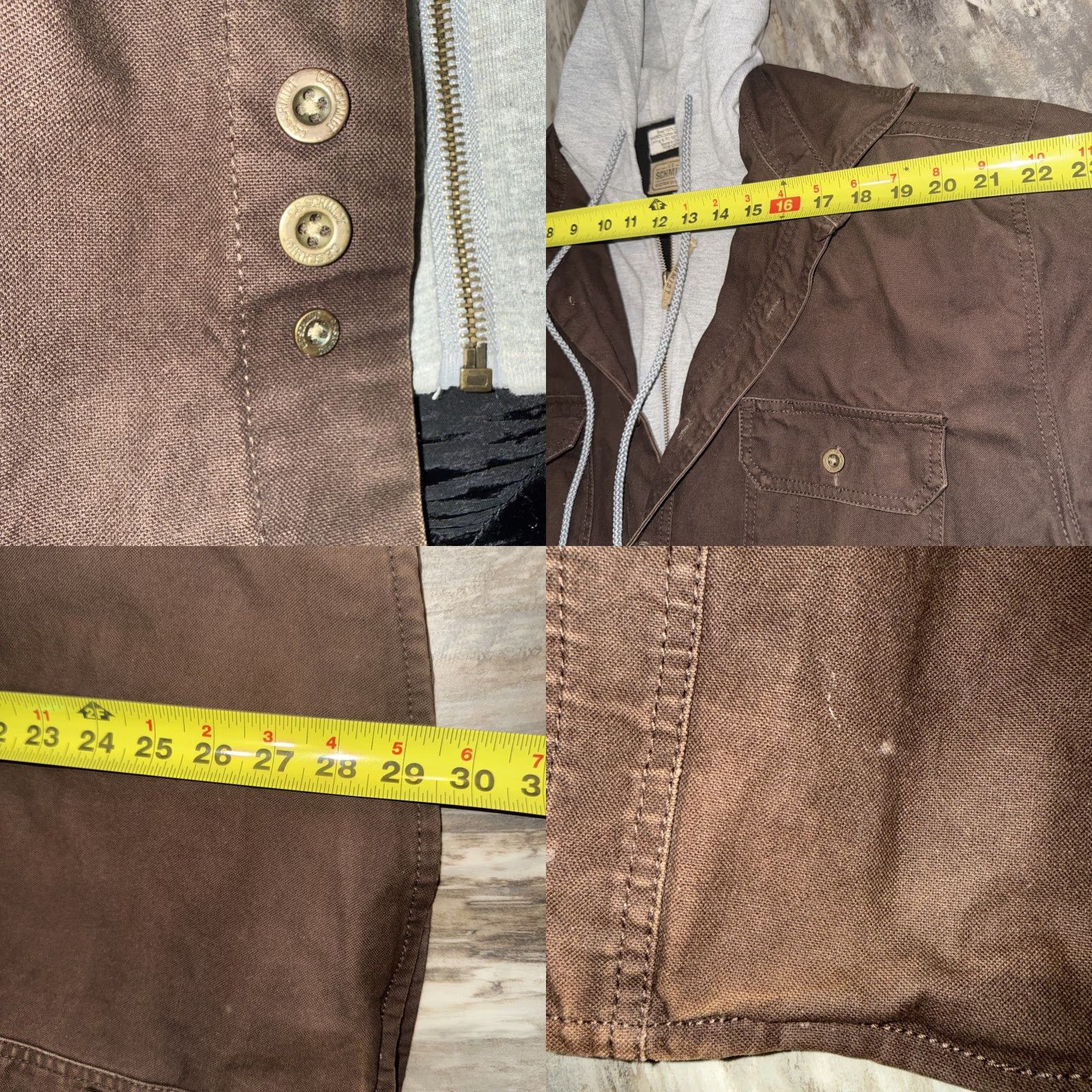 Vintage VINTAGE C E Schmidt Coat Men’s XL Brown Canvas Jacket Full Zip Hoodie Outdoor Workwear Size US XL / EU 56 / 4 - 8 Thumbnail