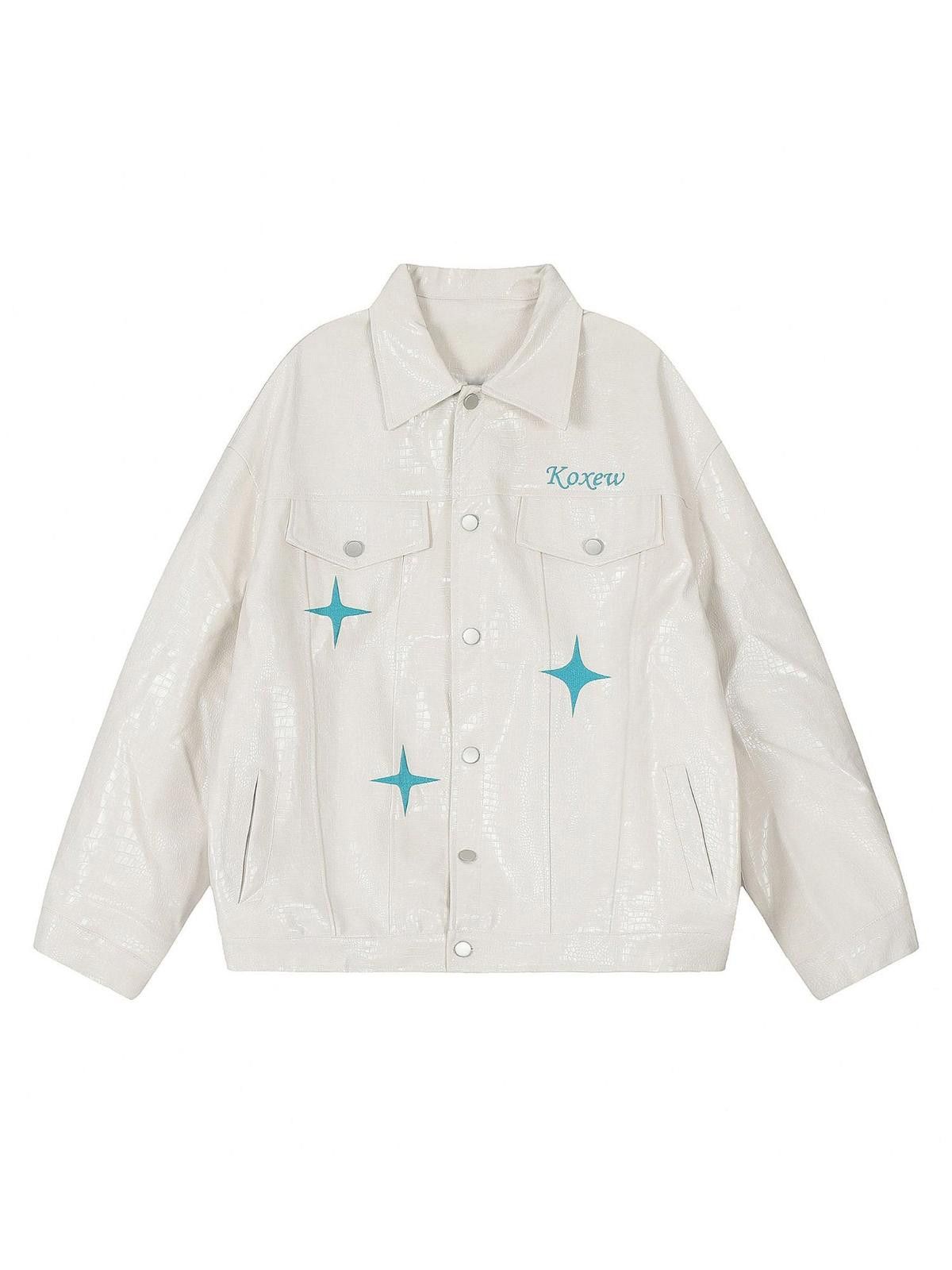 Japanese Brand Stay Golden Embroidered PU Leather Jacket Size M / US 6-8 / IT 42-44 - 3 Thumbnail