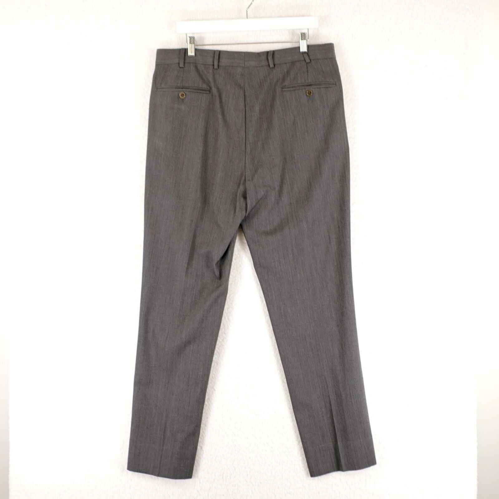 Brooks Brothers Brooks Brothers Madison Gray Wool Flat Front Mid Rise Dress Size 36R - 5 Thumbnail