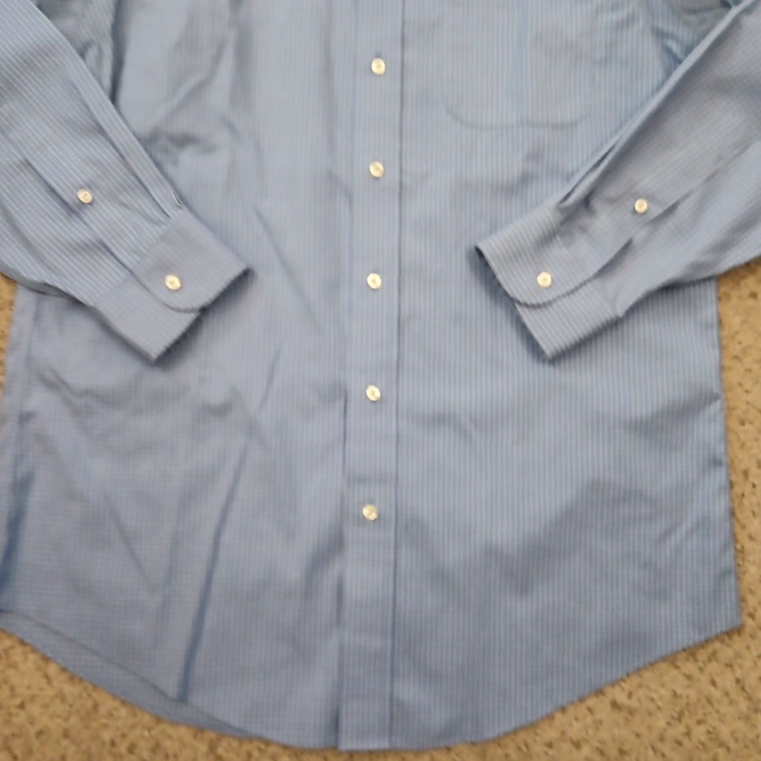 Jos. A. Bank Jos A Bank Shirt Mens Size 16 Blue Plaid Long Sleeve Button Up Cotton Size US L / EU 52-54 / 3 - 3 Thumbnail