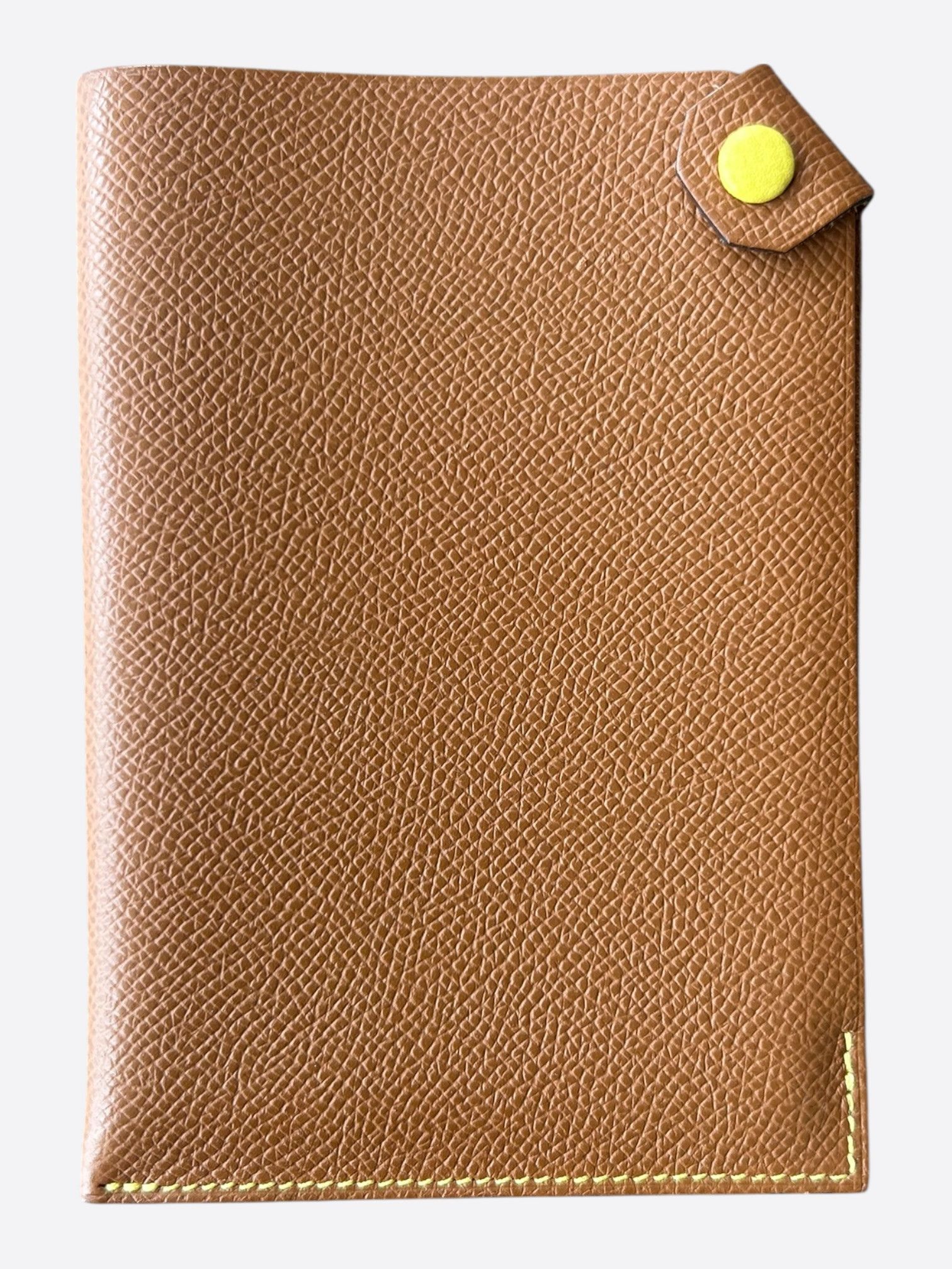 Hermes Hermes Brown Epsom Tarmac Passport Holder Size ONE SIZE - 1 Thumbnail