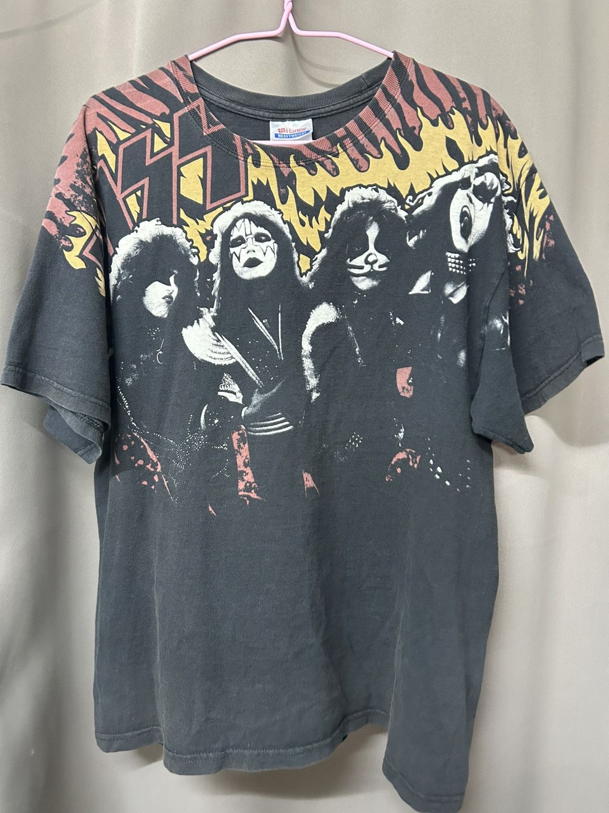 KISS × Vintage KISS OVP 00s🔥 Size L (Hanes tag)🏷️ Size US L / EU 52-54 / 3 - 1 Thumbnail