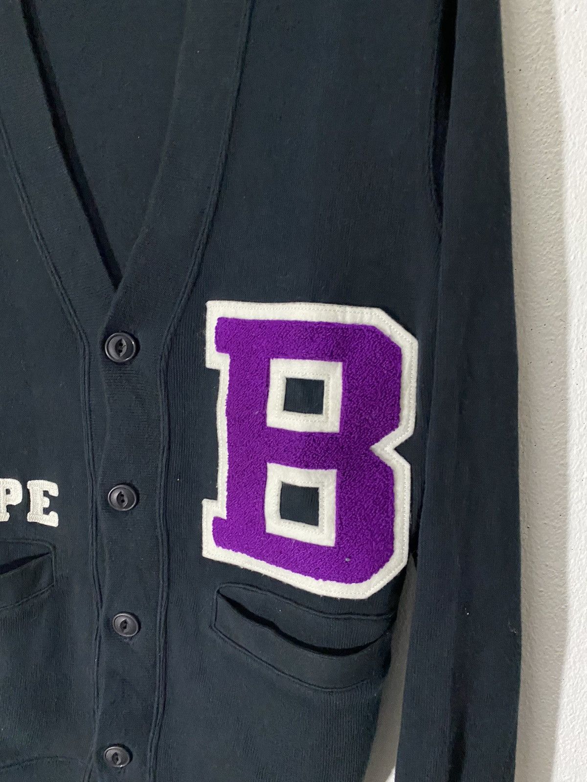 Bape × Nigo Bape Cardigan Spell Out Size US M / EU 48-50 / 2 - 4 Thumbnail