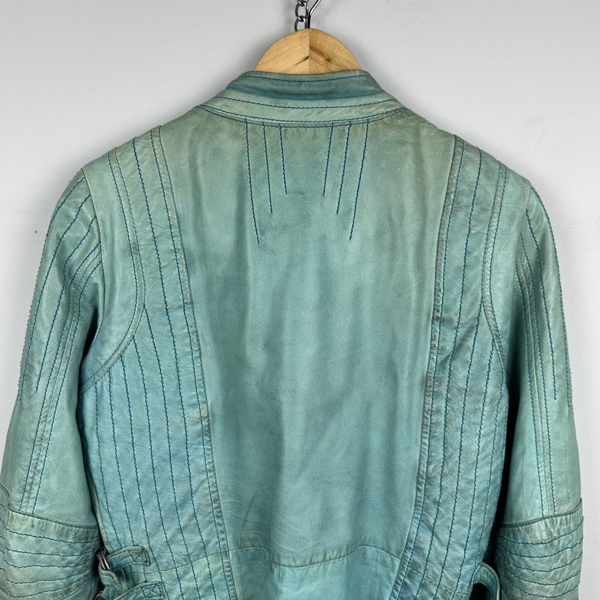 Vintage Vintage Rare Freaky Nation Crazy Faded Leather Jacket Size M / US 6-8 / IT 42-44 - 25 Thumbnail