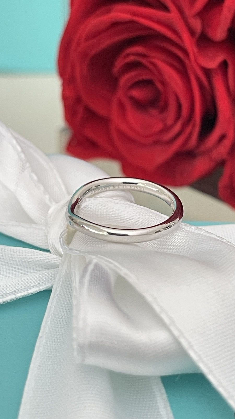 Tiffany & Co. Tiffany & Co. Elsa Peretti Wedding Ring Pl 4.5 NEW $1,150 Size ONE SIZE - 10 Thumbnail