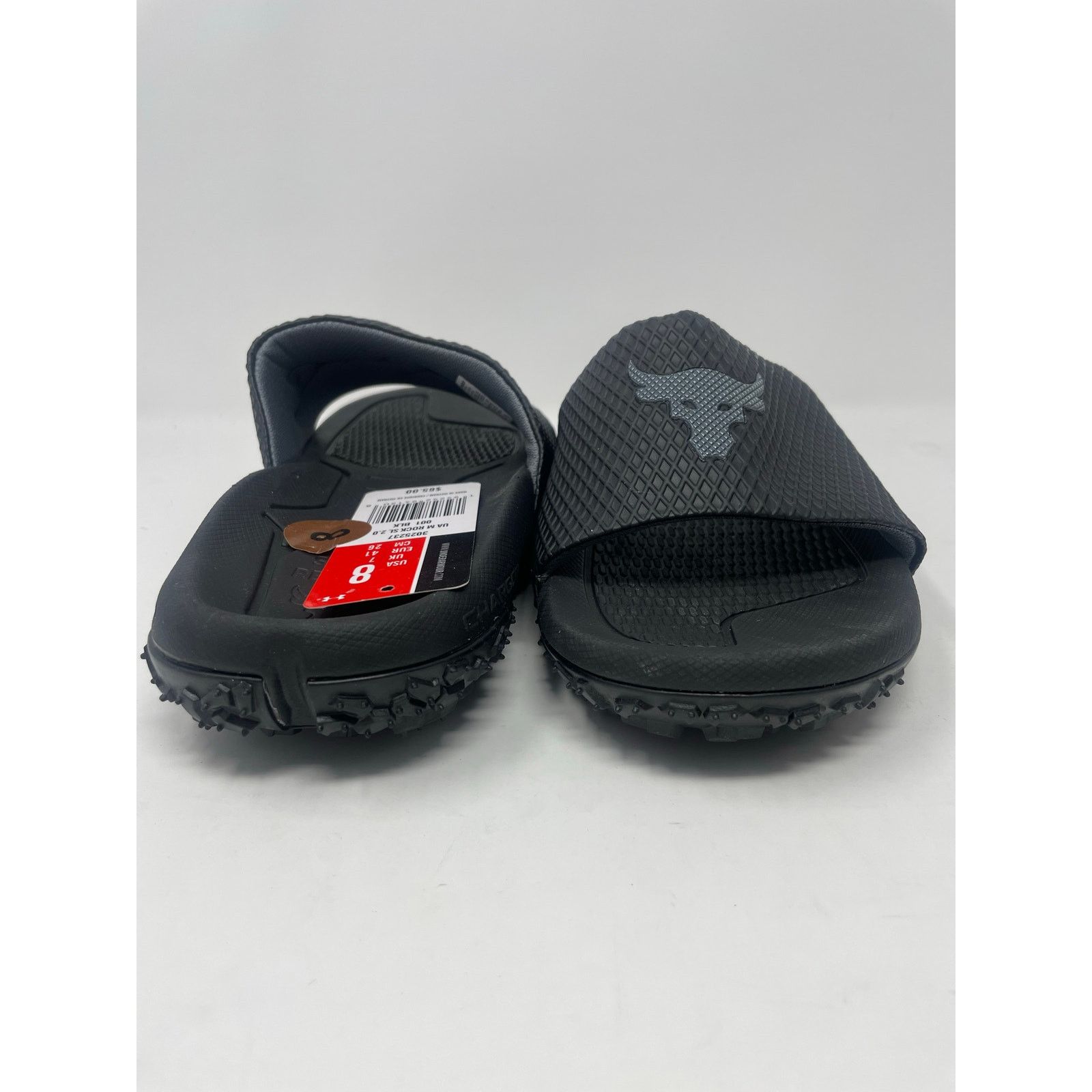 Under Armour Under Armour UA Project Rock SL 2.0 Black Slides Mens Size 8 Size US 8 / EU 41 - 7 Thumbnail