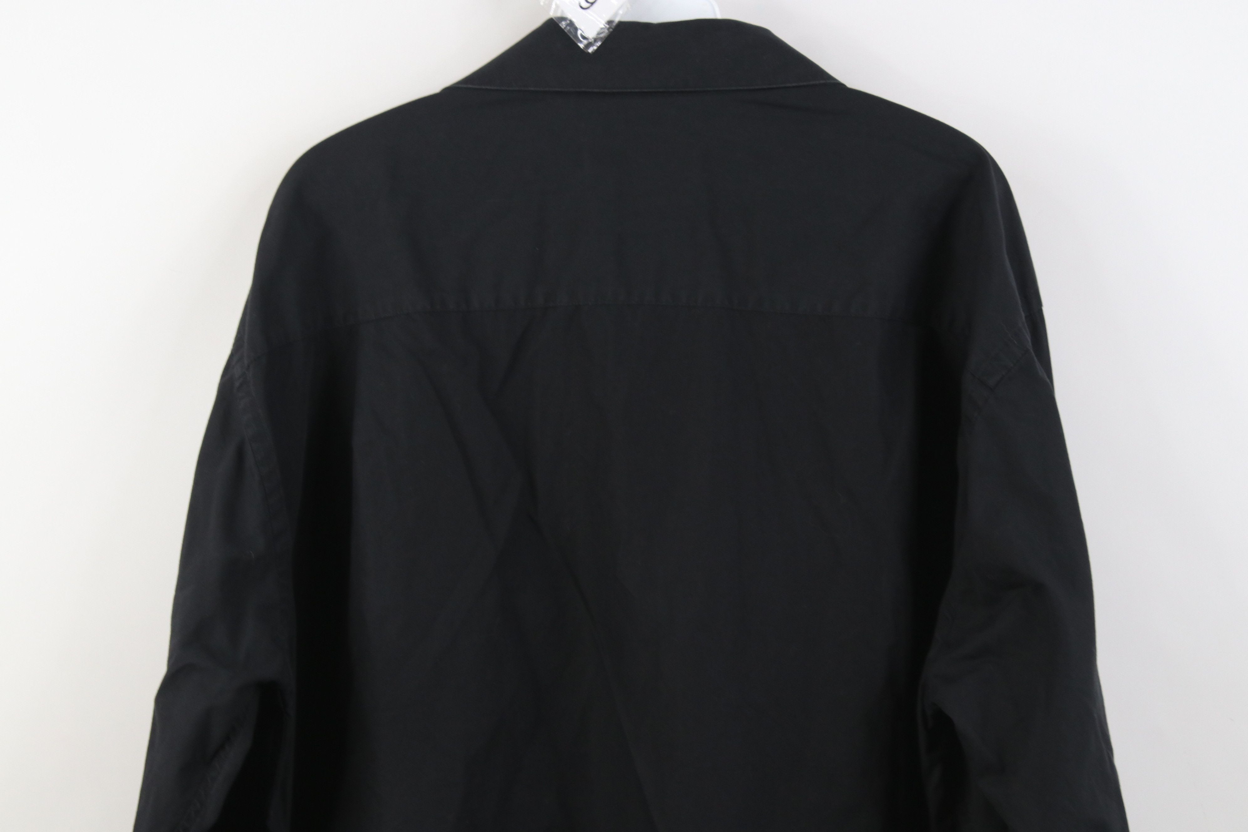 Fubu Vintage 90s FUBU Faded Spell Out Collared Button Shirt Black Size US L / EU 52-54 / 3 - 11 Thumbnail