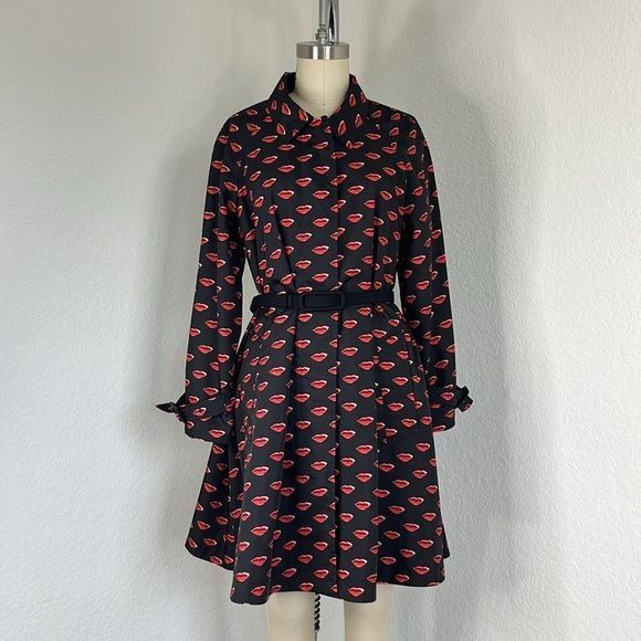 Prada Prada 18/19 Lips Mouths Trench Coat Jacket Size S / US 4 / IT 40 - 1 Thumbnail