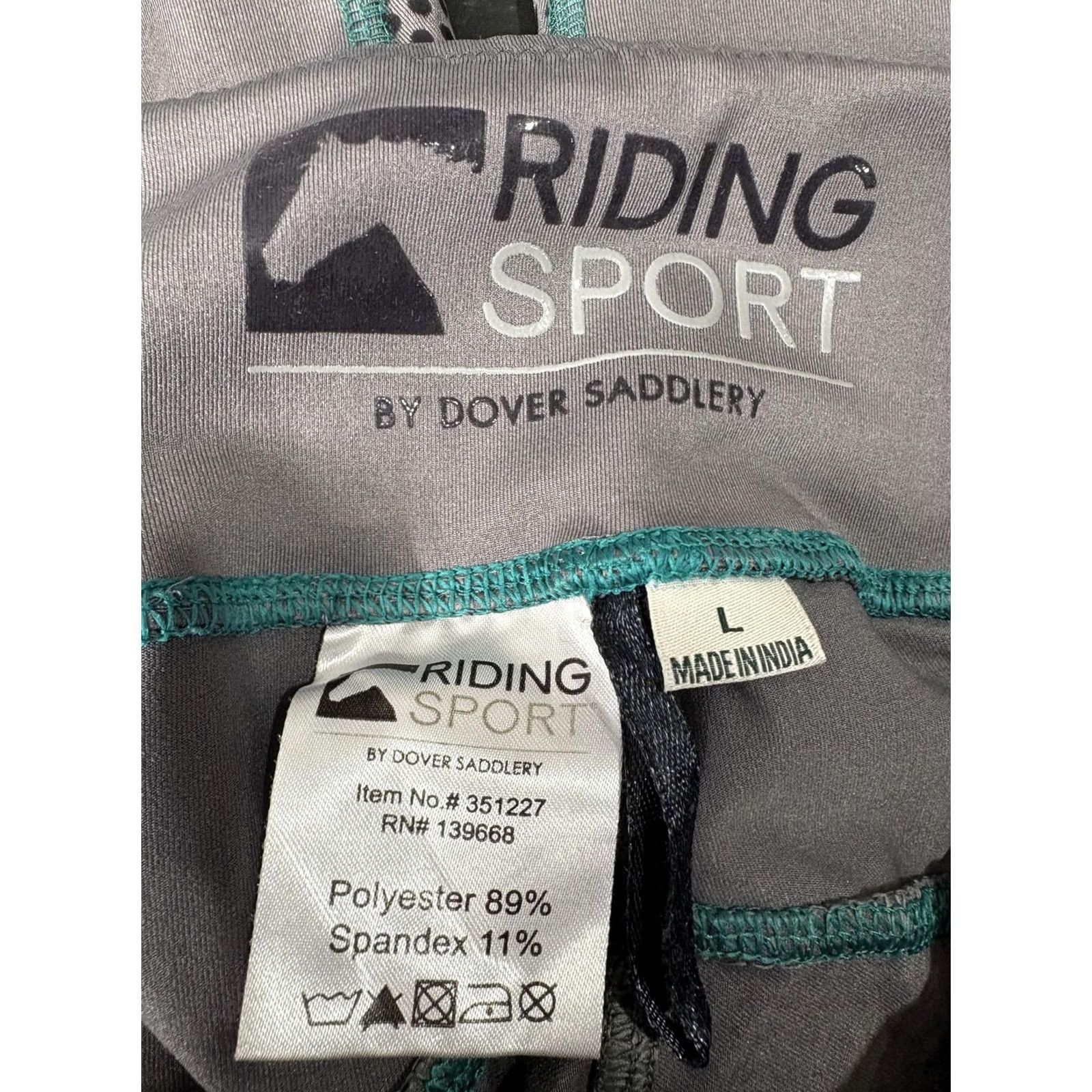 Vintage Riding Sport Leggings Womens L Gray Full Seat Riding Equestrian Pants Size 36" / US 14 / IT 50 - 2 Thumbnail