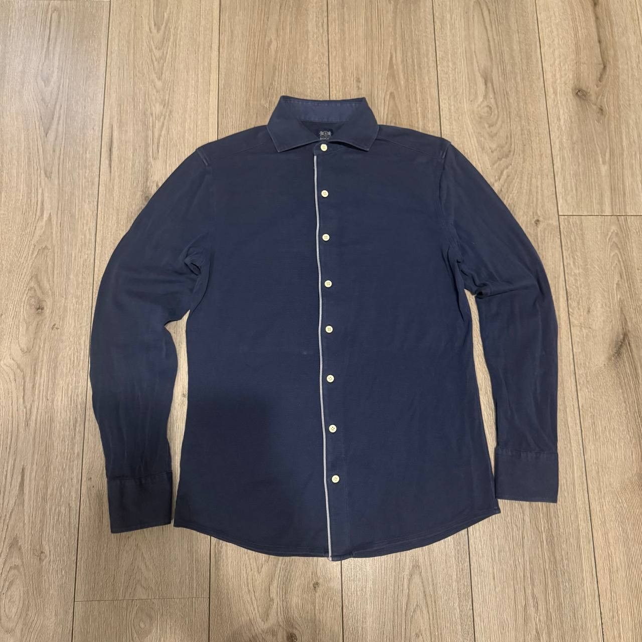 Boggi boggi milano men shirt buttons up Slim Fit Size S Blue Size US S / EU 44-46 / 1 - 1 Thumbnail