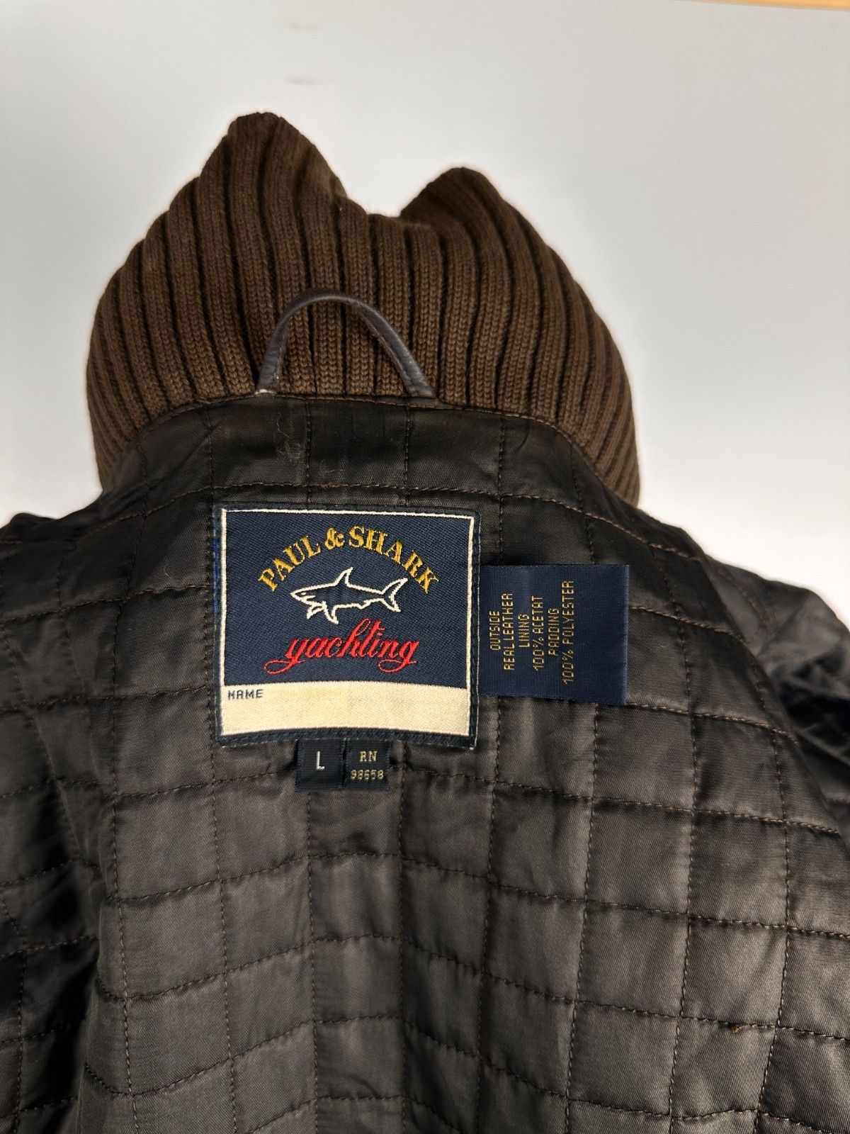 Paul & Shark Paul & Shark Vintage Men’s Leather Jacket Brown Mens Size L Size US L / EU 52-54 / 3 - 12 Thumbnail