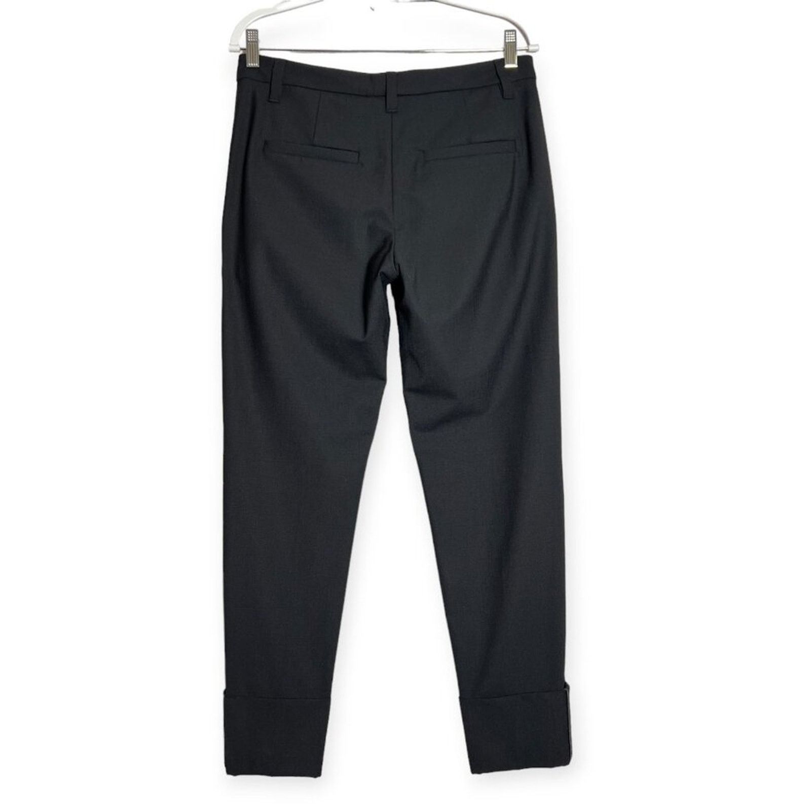 Brunello Cucinelli Brunello Cucinelli Wool Monili Wide Pant Black Size 6 Size 28" / US 6 / IT 42 - 2 Thumbnail