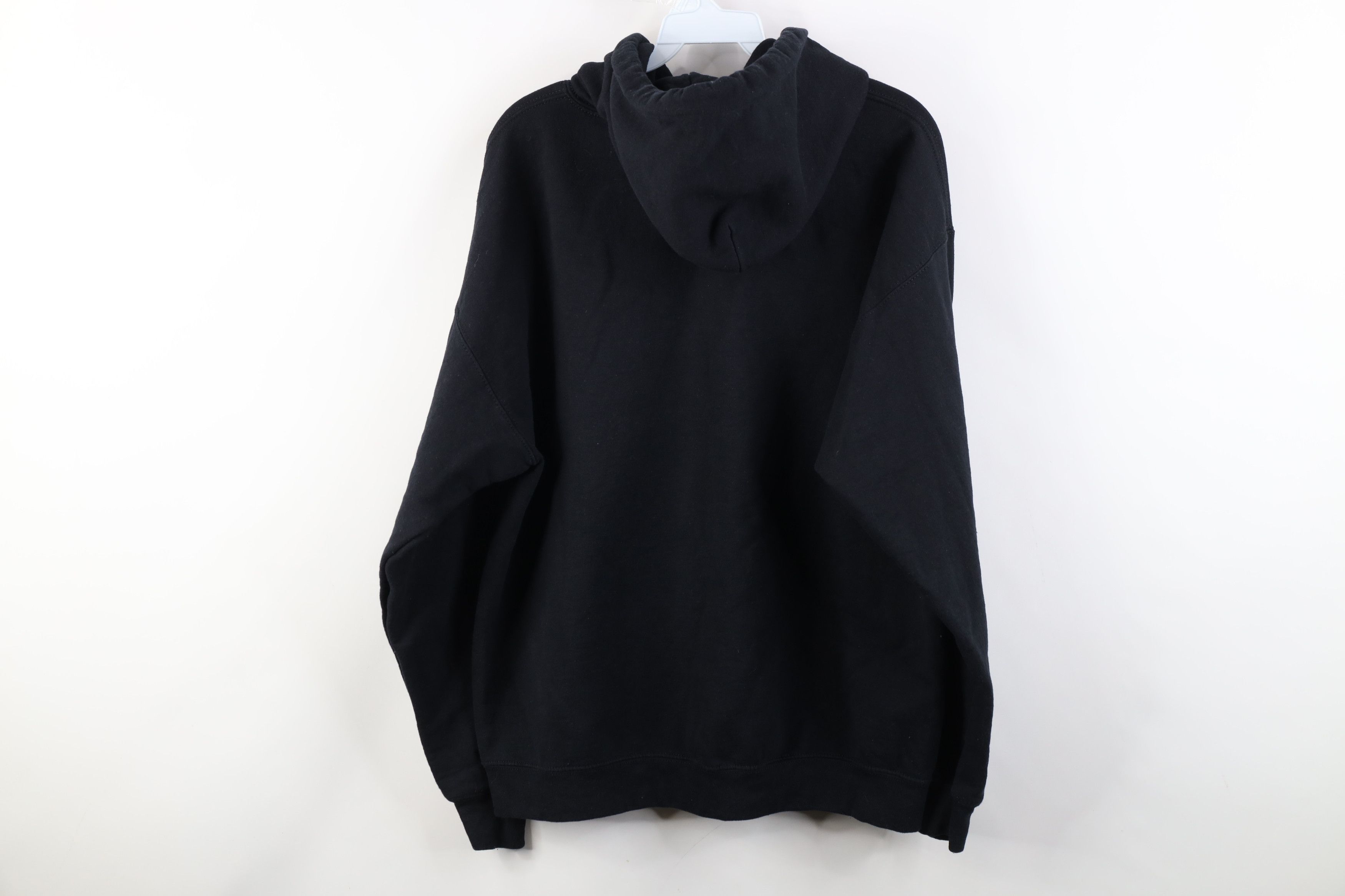 Vintage Vintage 90s Y2K Streetwear Blank Hoodie Sweatshirt Black Size US L / EU 52-54 / 3 - 9 Thumbnail
