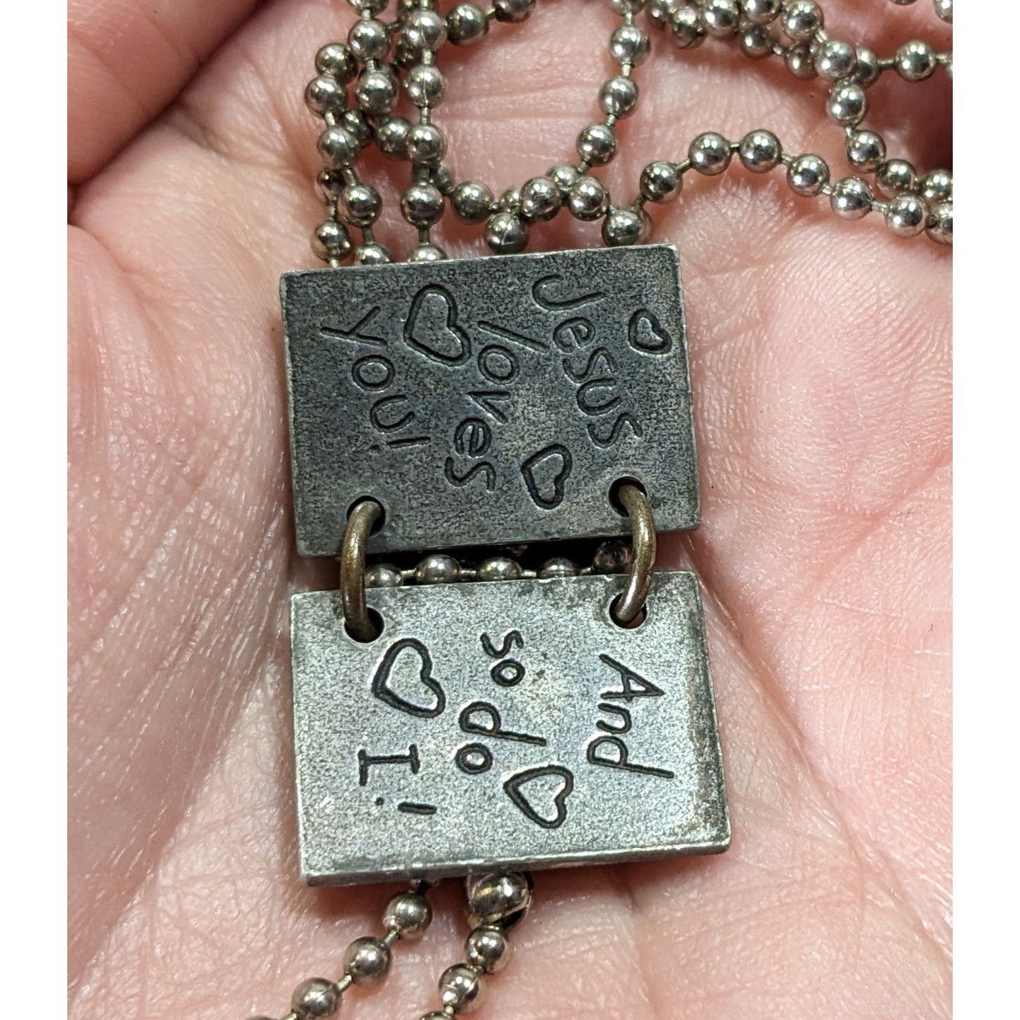Other Religious Opening Book Heart Jesus Loves You Pendant Necklac Size ONE SIZE - 11 Thumbnail