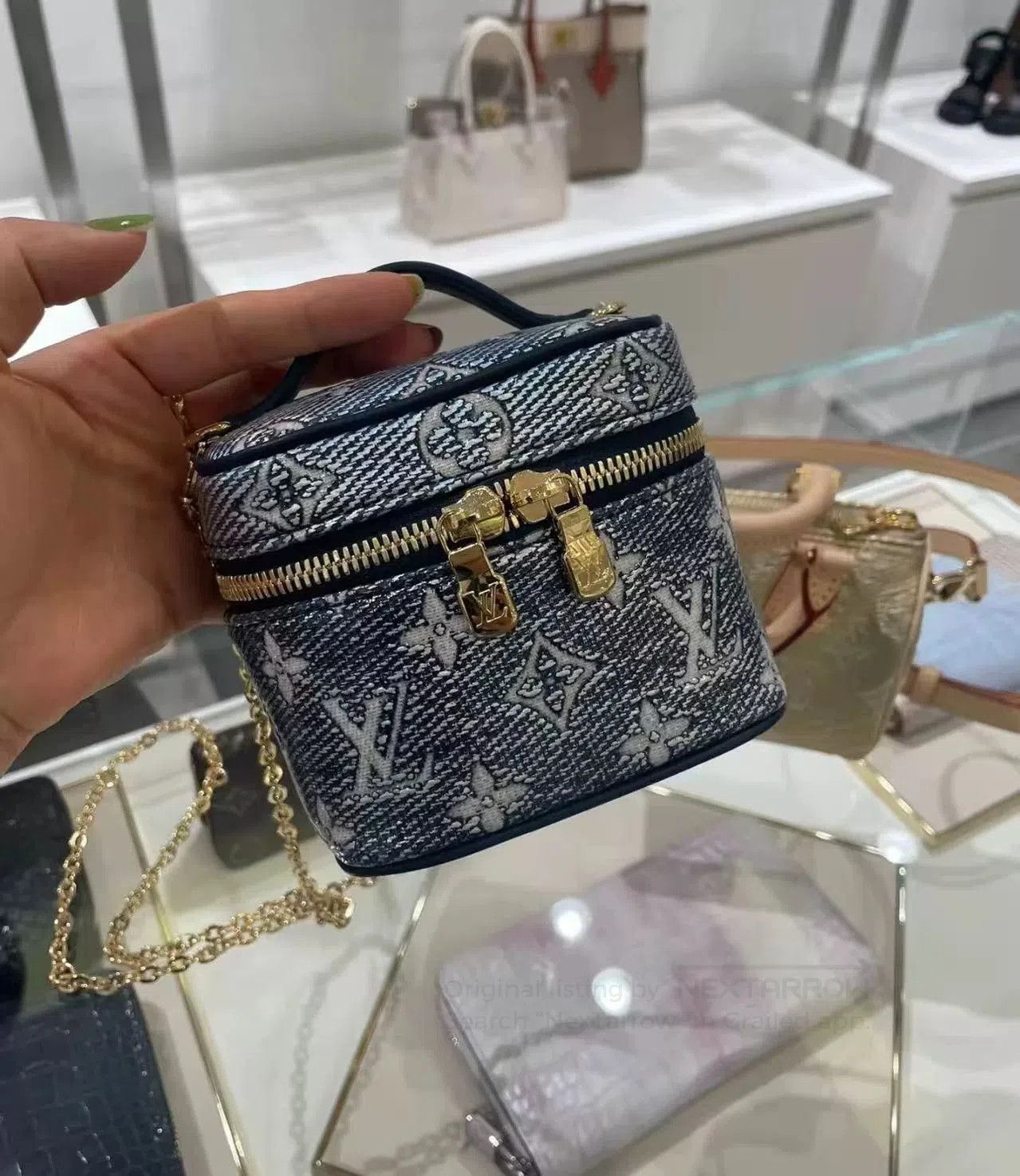 Louis Vuitton Louis Vuitton Denim Monogram Mini Bag. Size ONE SIZE - 5 Thumbnail