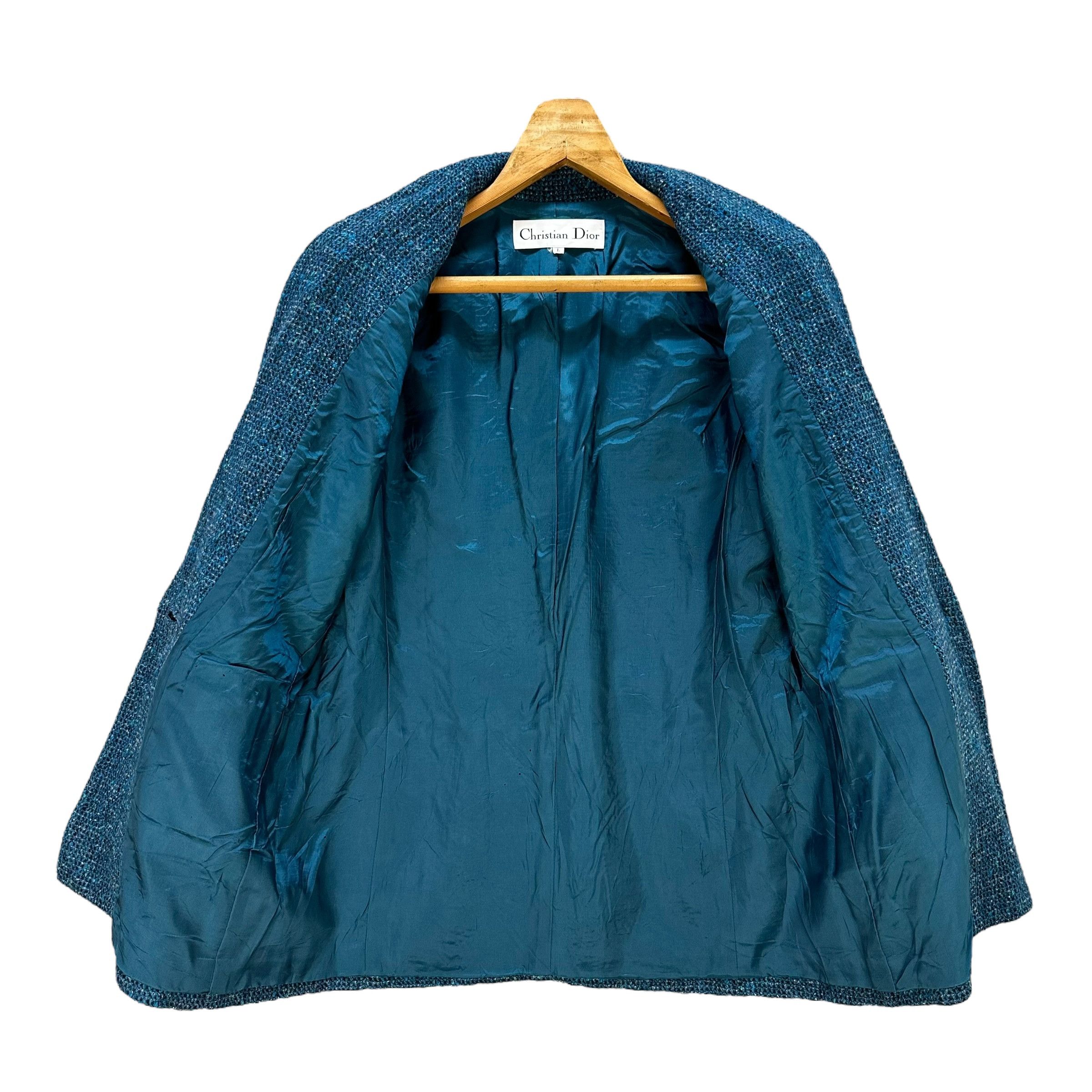 Christian Dior Monsieur Vintage 90's CHRISTIAN DIOR Wool Jacket #A67-1619 Size L / US 10 / IT 46 - 6 Thumbnail