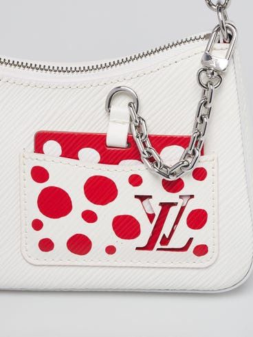 Louis Vuitton X YK White/Red Epi Painted Dots Leather Marellini Bag Size ONE SIZE - 4 Thumbnail