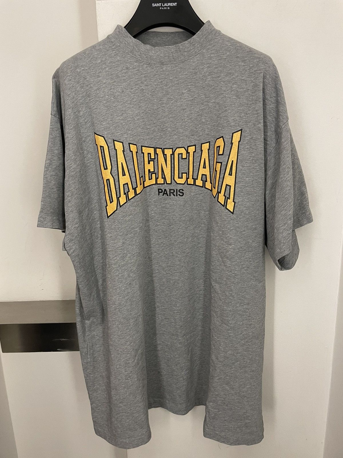 Balenciaga Oversized logo cotton t-shirt Size US L / EU 52-54 / 3 - 1 Thumbnail