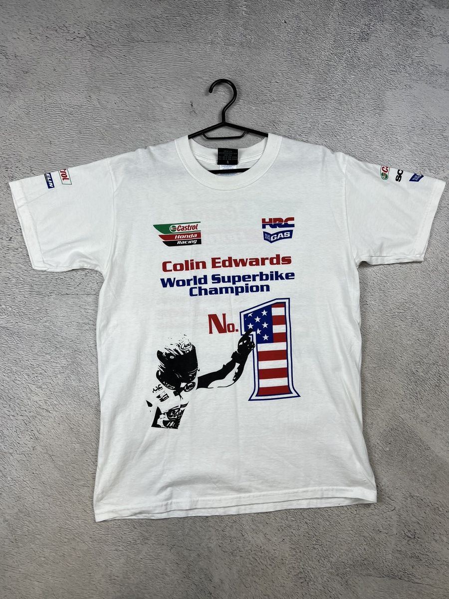 Honda Vintage Colin Edwards world Superbike Champion 2002 honda Size US M / EU 48-50 / 2 - 1 Thumbnail